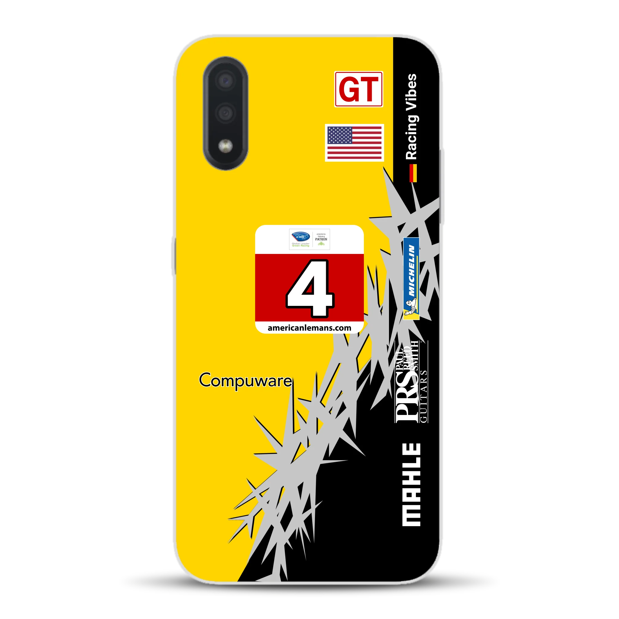 Corvette C6R 2010 ALMS Livery - Housse de téléphone portable personnalisée pour Samsung