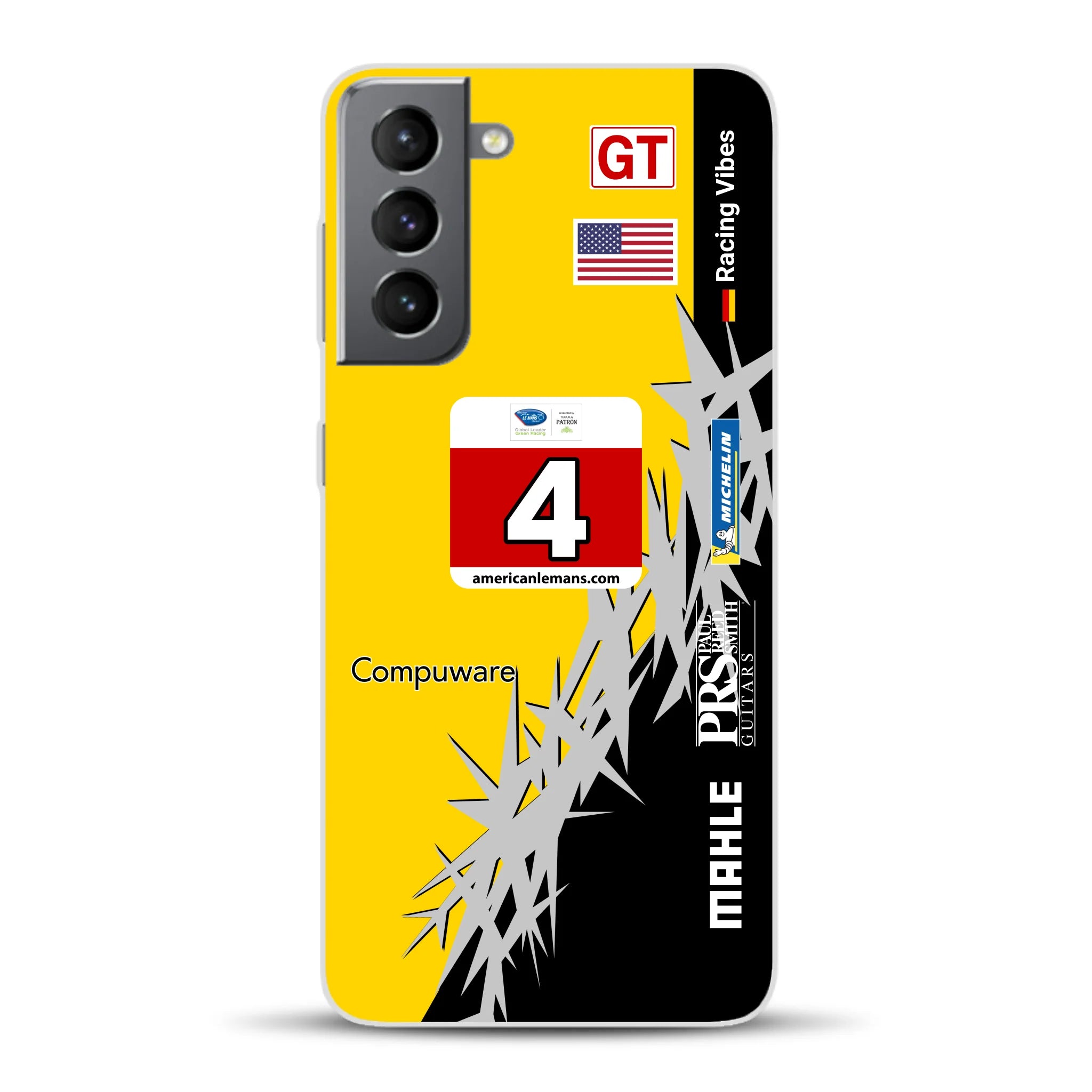 Corvette C6R 2010 ALMS Livery - Housse de téléphone portable personnalisée pour Samsung