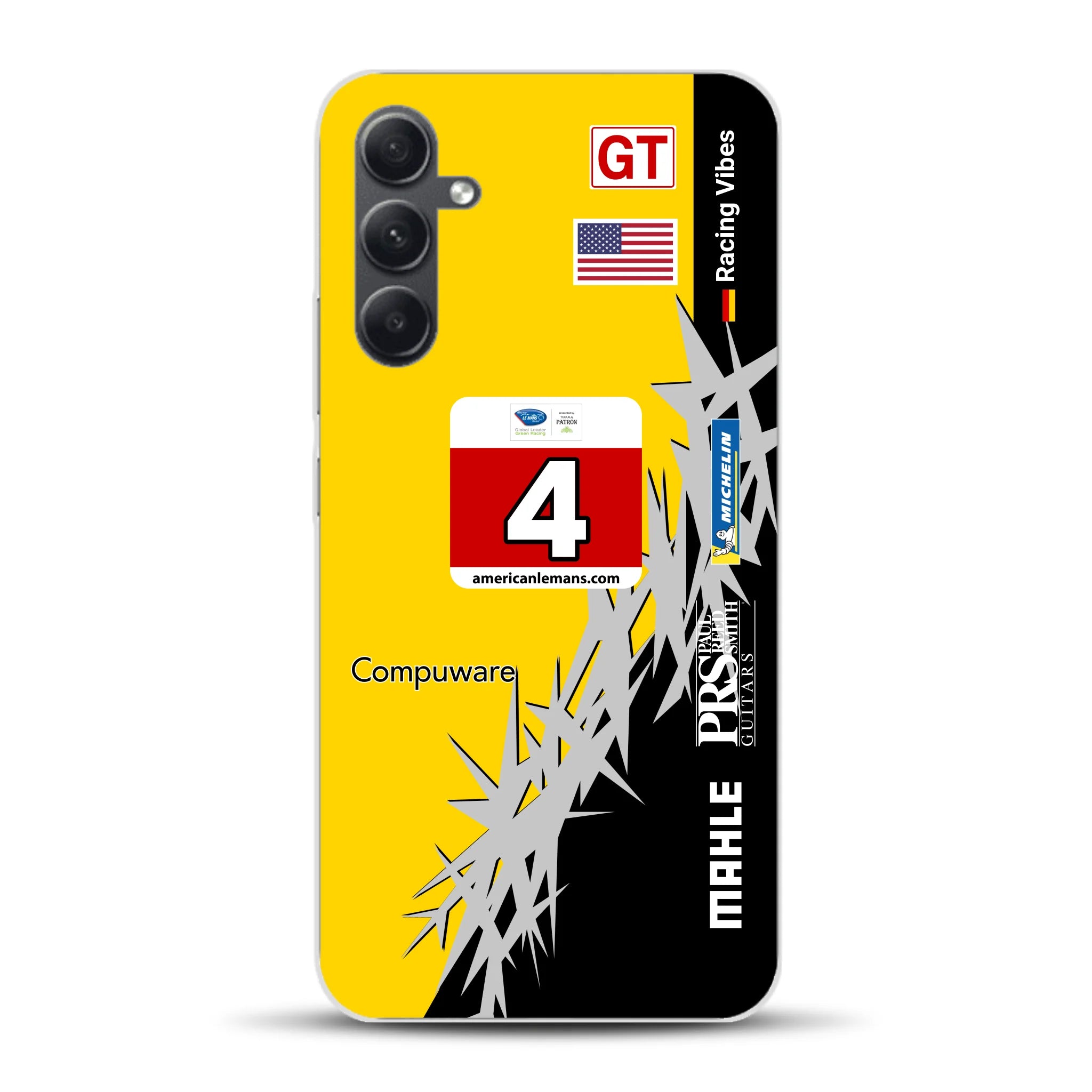 Corvette C6R 2010 ALMS Livery - Housse de téléphone portable personnalisée pour Samsung