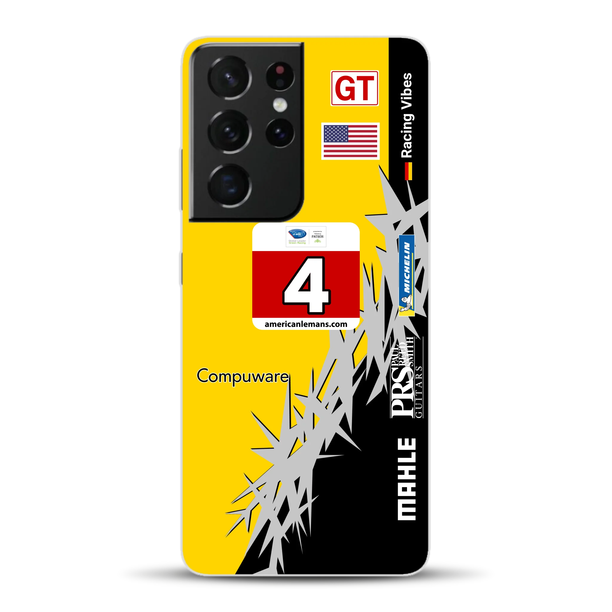 Corvette C6R 2010 ALMS Livery - Housse de téléphone portable personnalisée pour Samsung