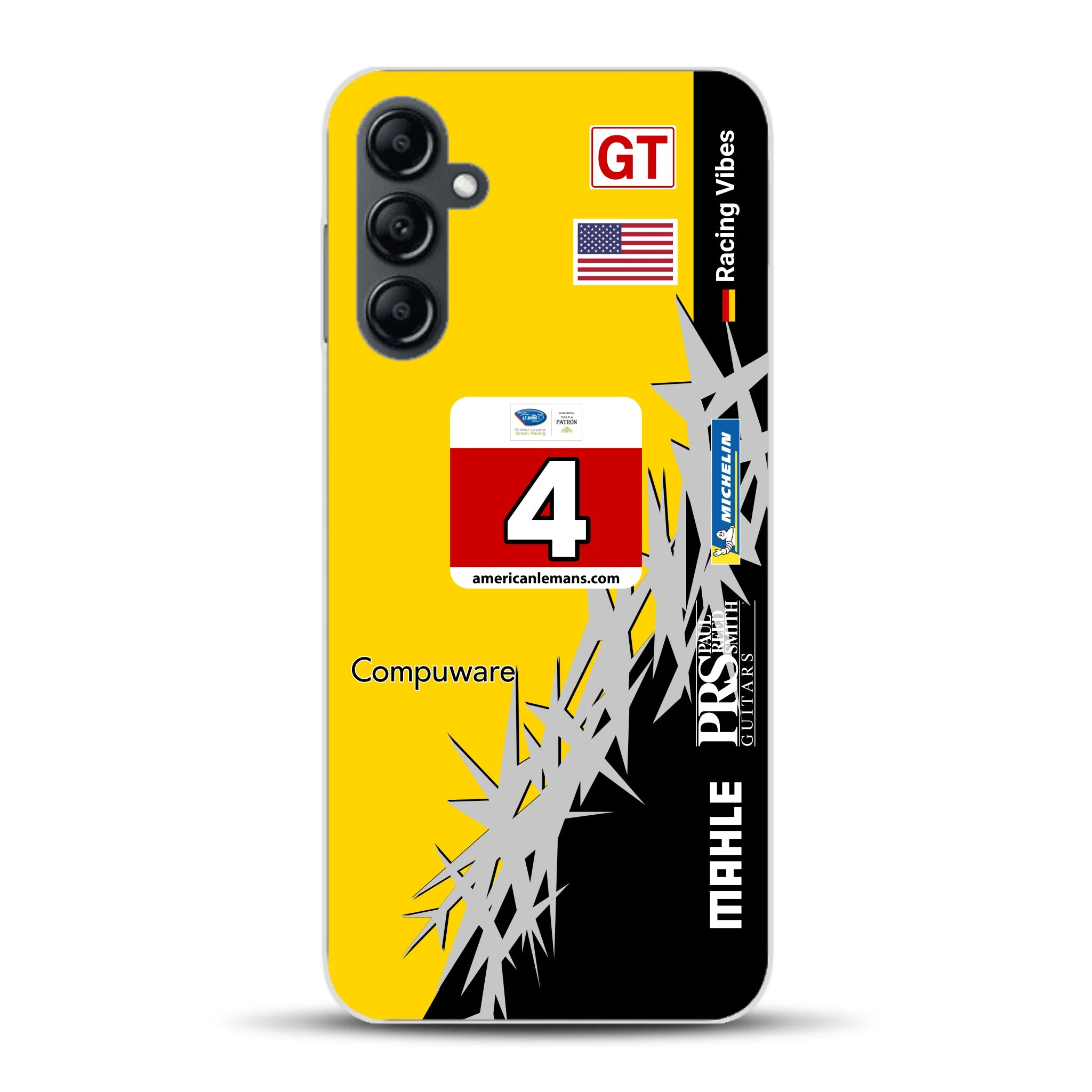 Corvette C6R 2010 ALMS Livery - Housse de téléphone portable personnalisée pour Samsung