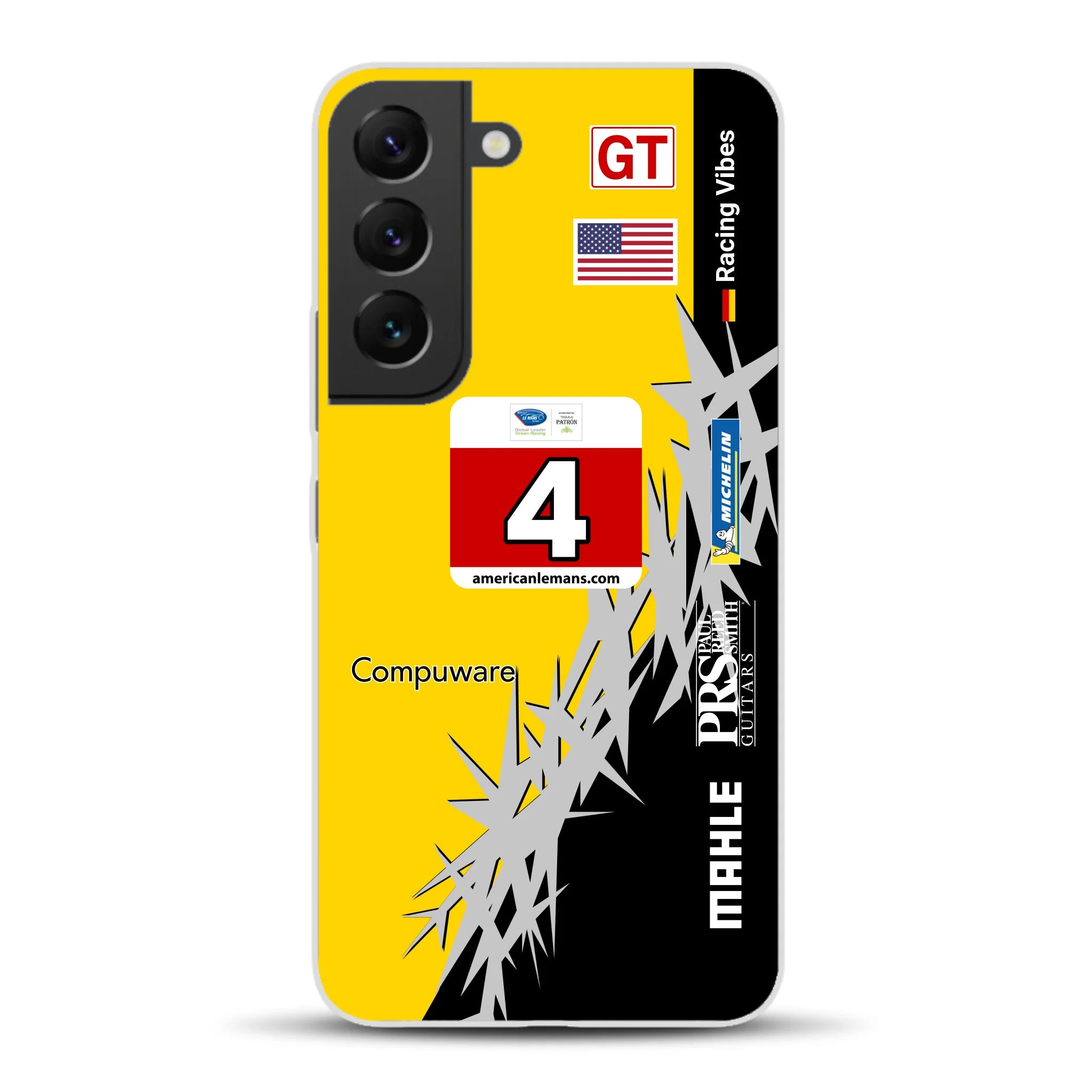 Corvette C6R 2010 ALMS Livery - Housse de téléphone portable personnalisée pour Samsung
