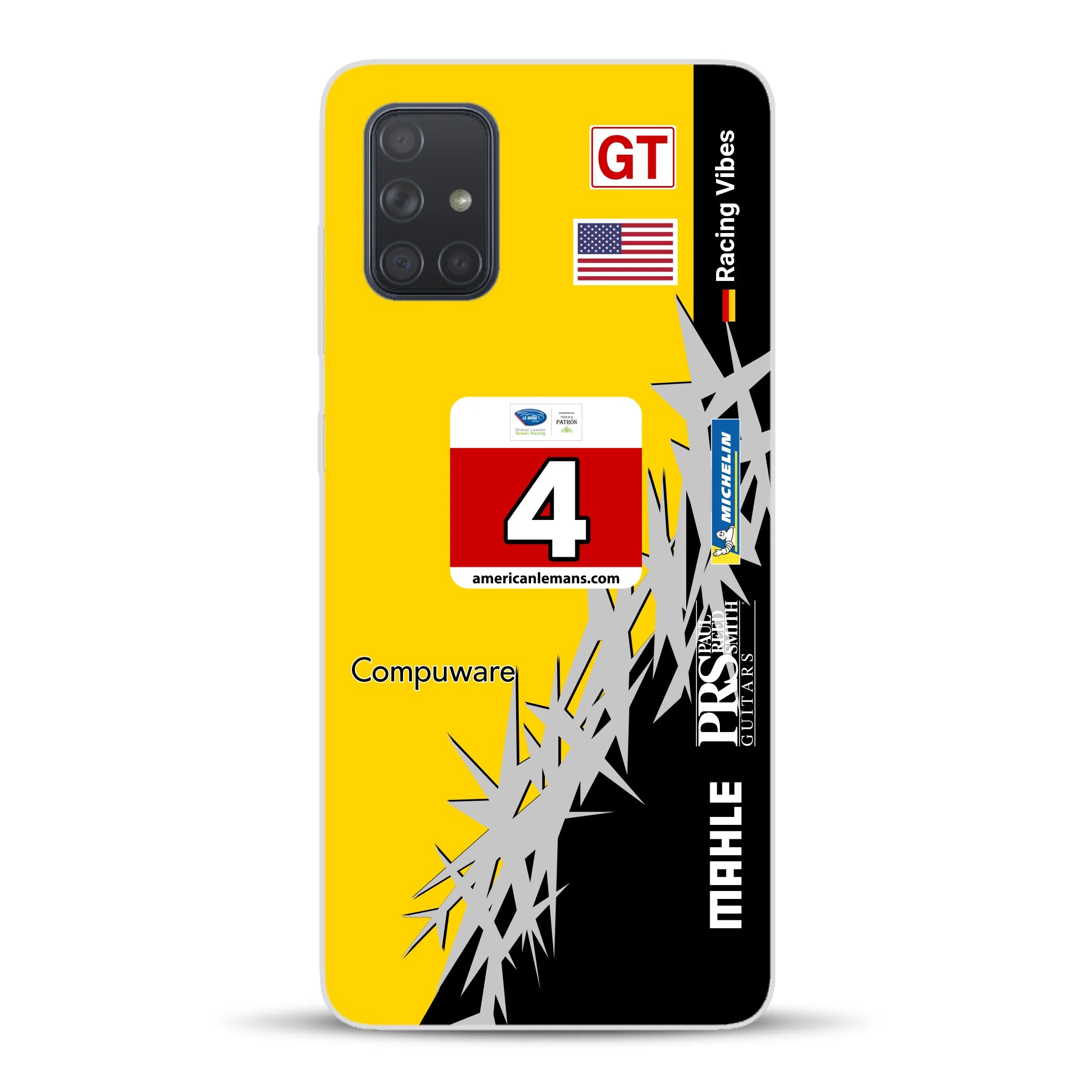 Corvette C6R 2010 ALMS Livery - Housse de téléphone portable personnalisée pour Samsung