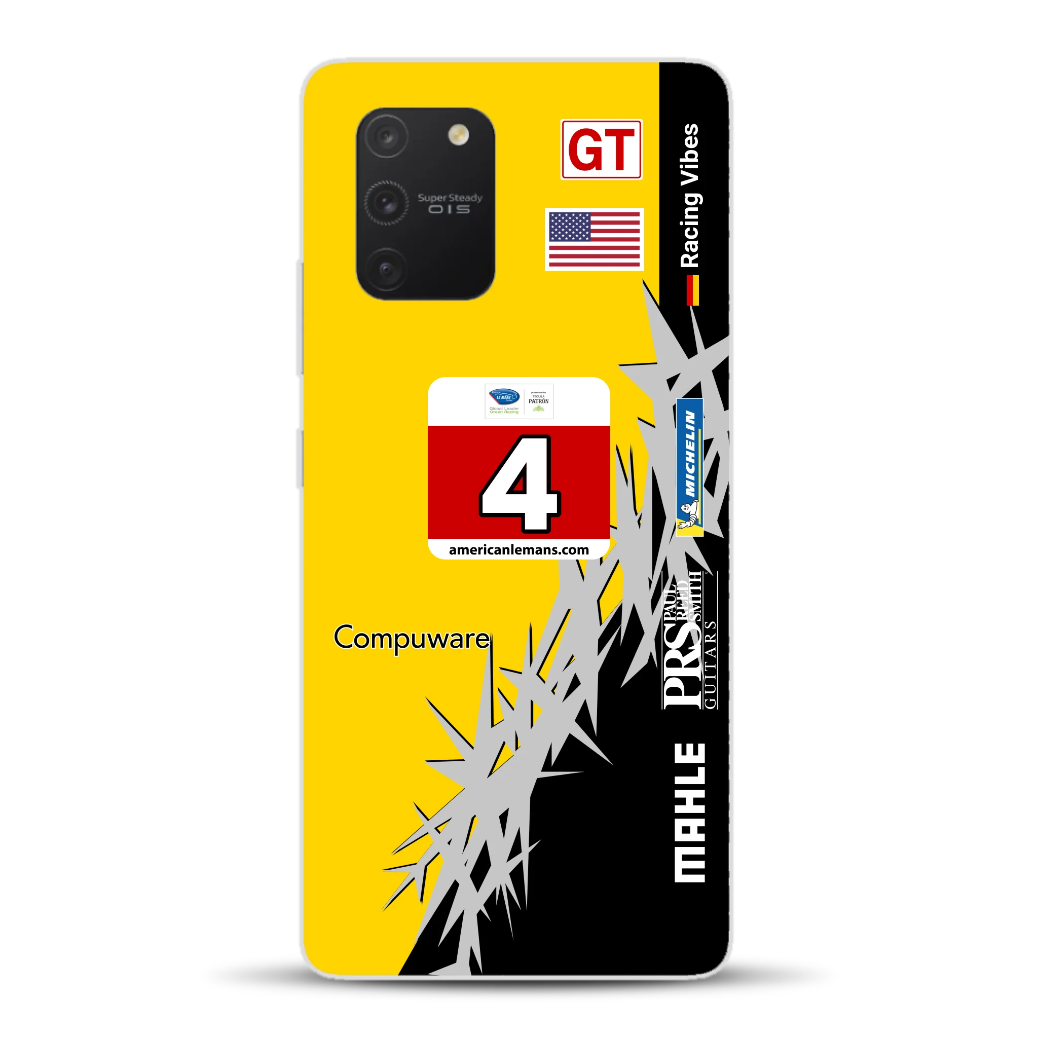 Corvette C6R 2010 ALMS Livery - Housse de téléphone portable personnalisée pour Samsung