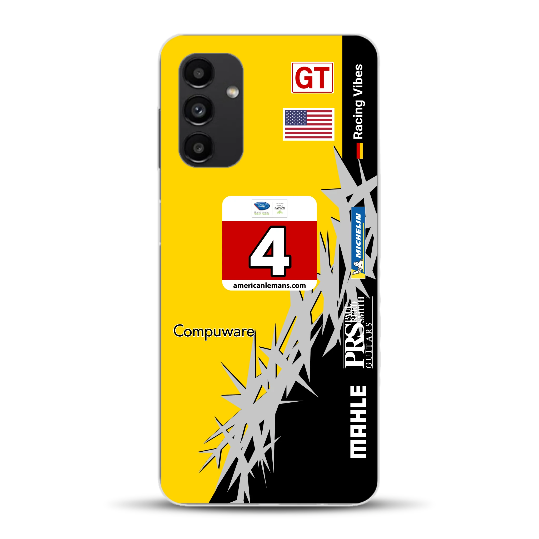 Corvette C6R 2010 ALMS Livery - Housse de téléphone portable personnalisée pour Samsung