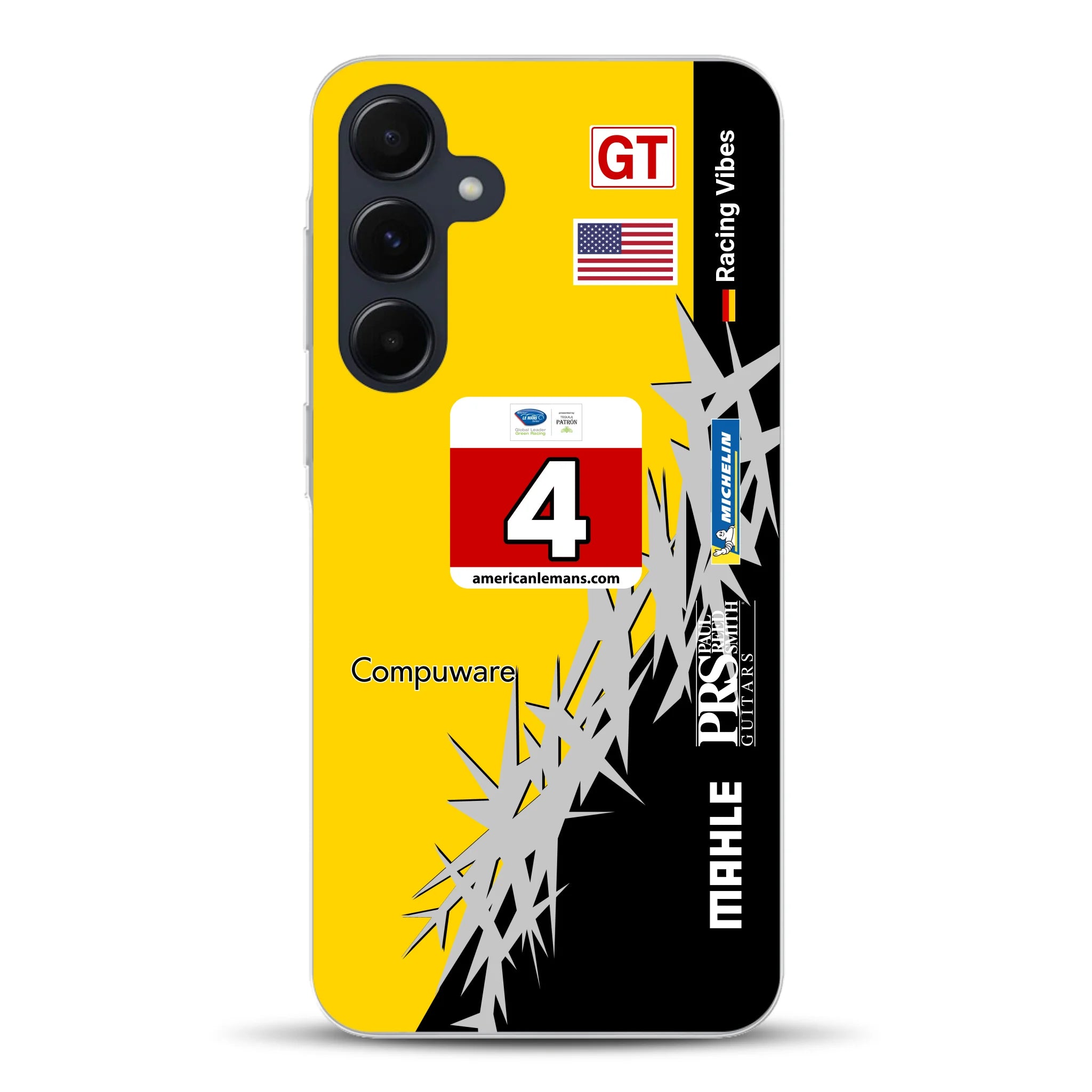 Corvette C6R 2010 ALMS Livery - Housse de téléphone portable personnalisée pour Samsung