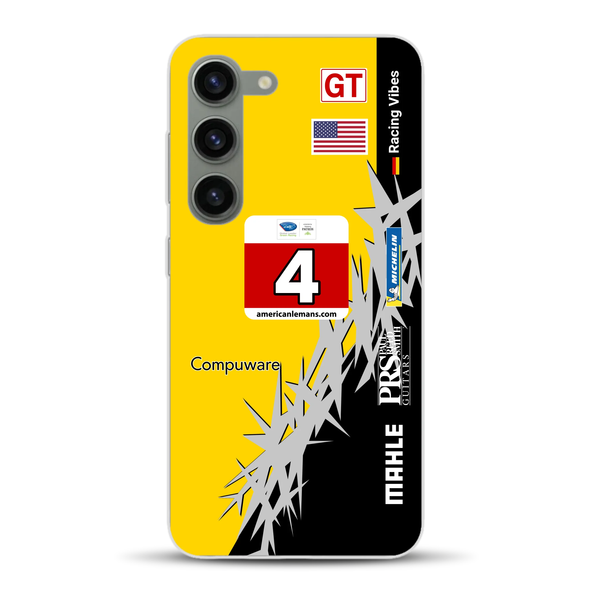 Corvette C6R 2010 ALMS Livery - Housse de téléphone portable personnalisée pour Samsung