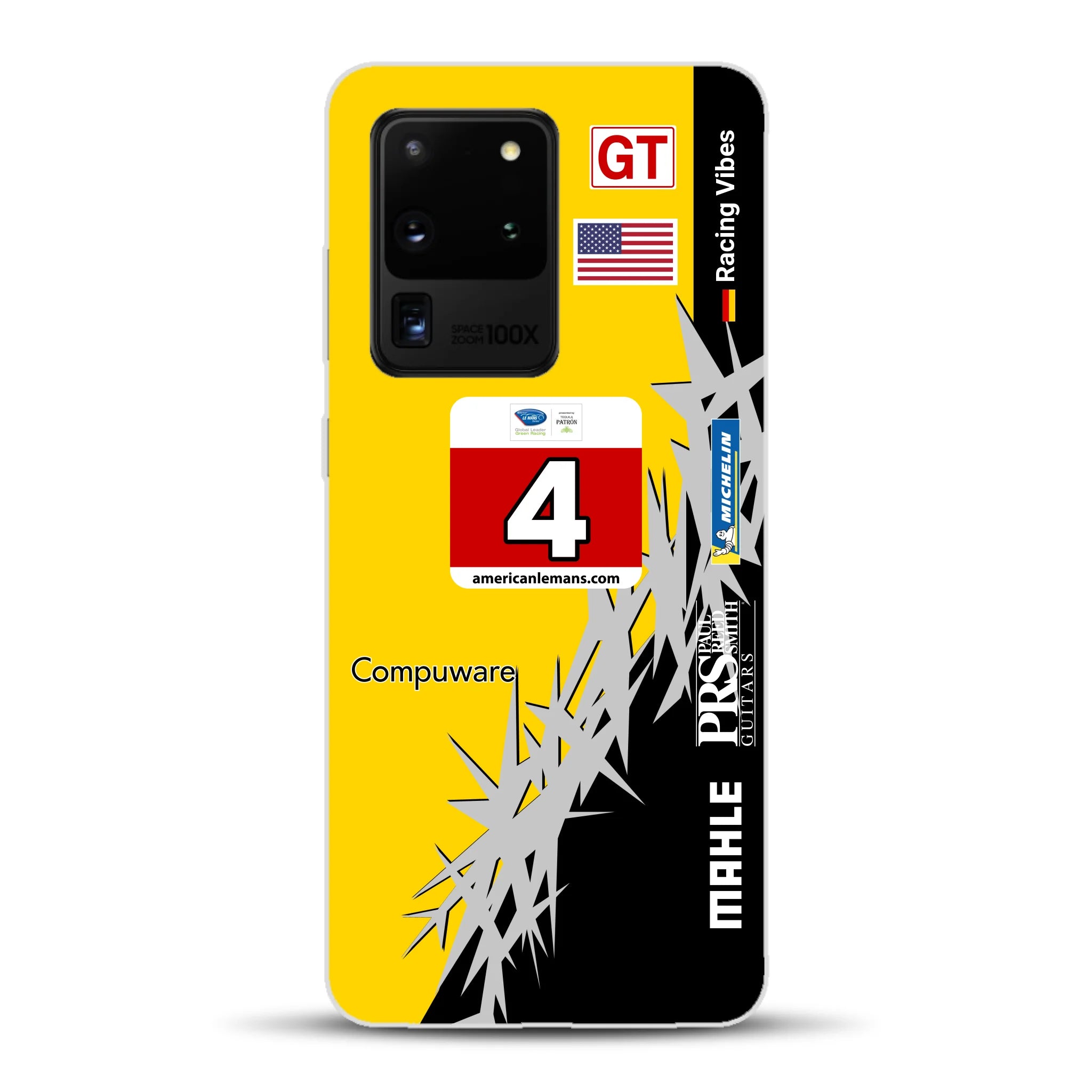 Corvette C6R 2010 ALMS Livery - Housse de téléphone portable personnalisée pour Samsung