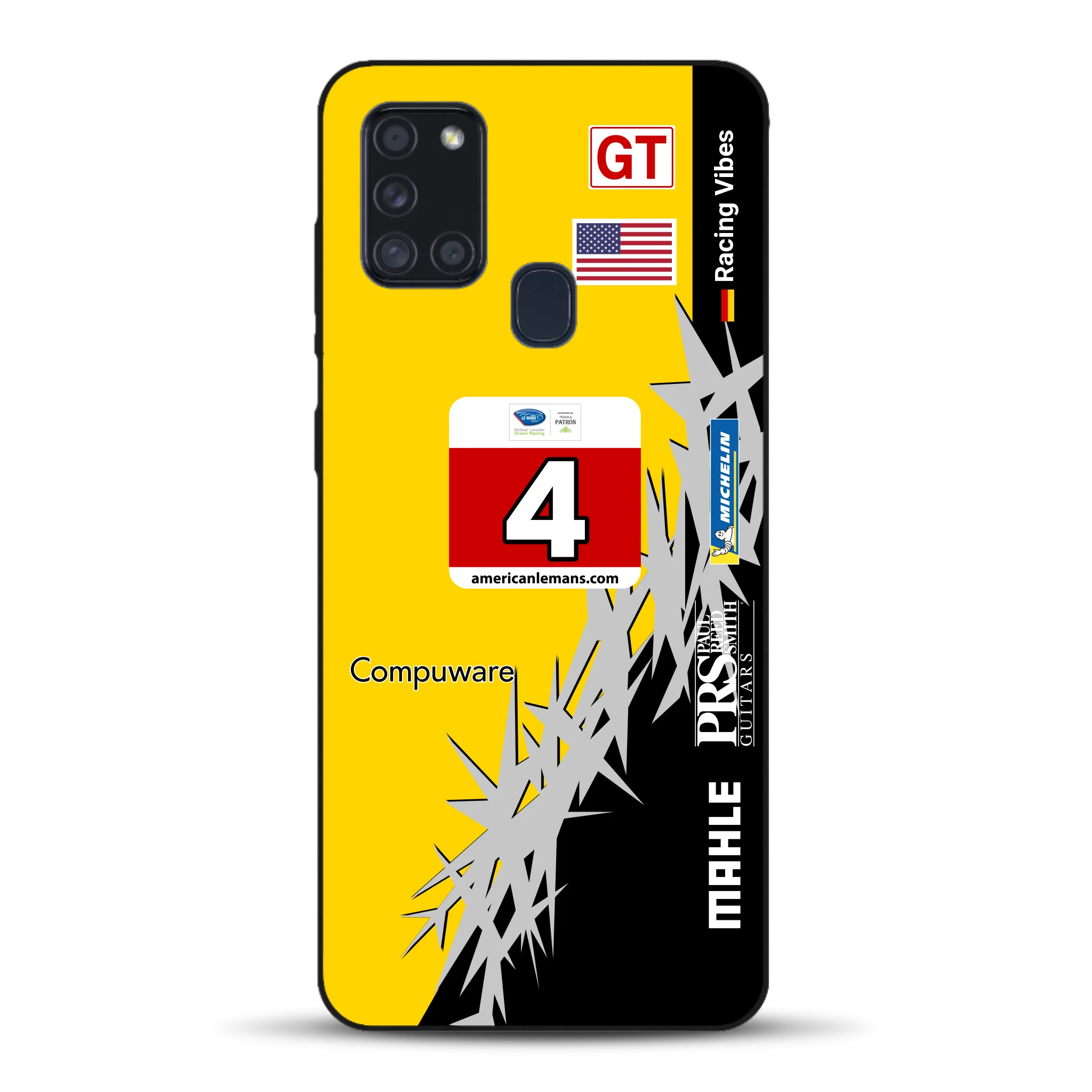 Corvette C6R 2010 ALMS Livery - Housse de téléphone portable personnalisée pour Samsung
