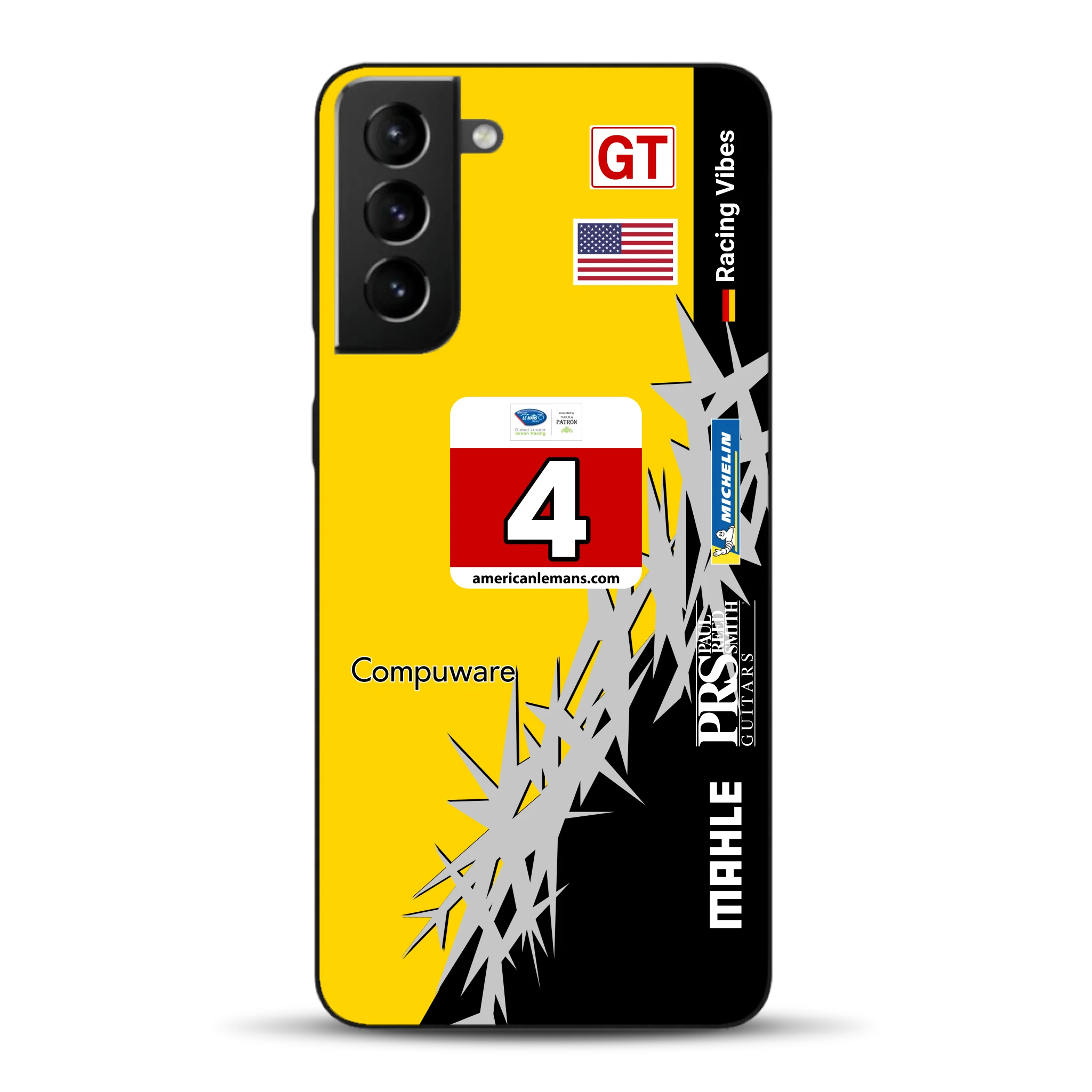 Corvette C6R 2010 ALMS Livery - Housse de téléphone portable personnalisée pour Samsung