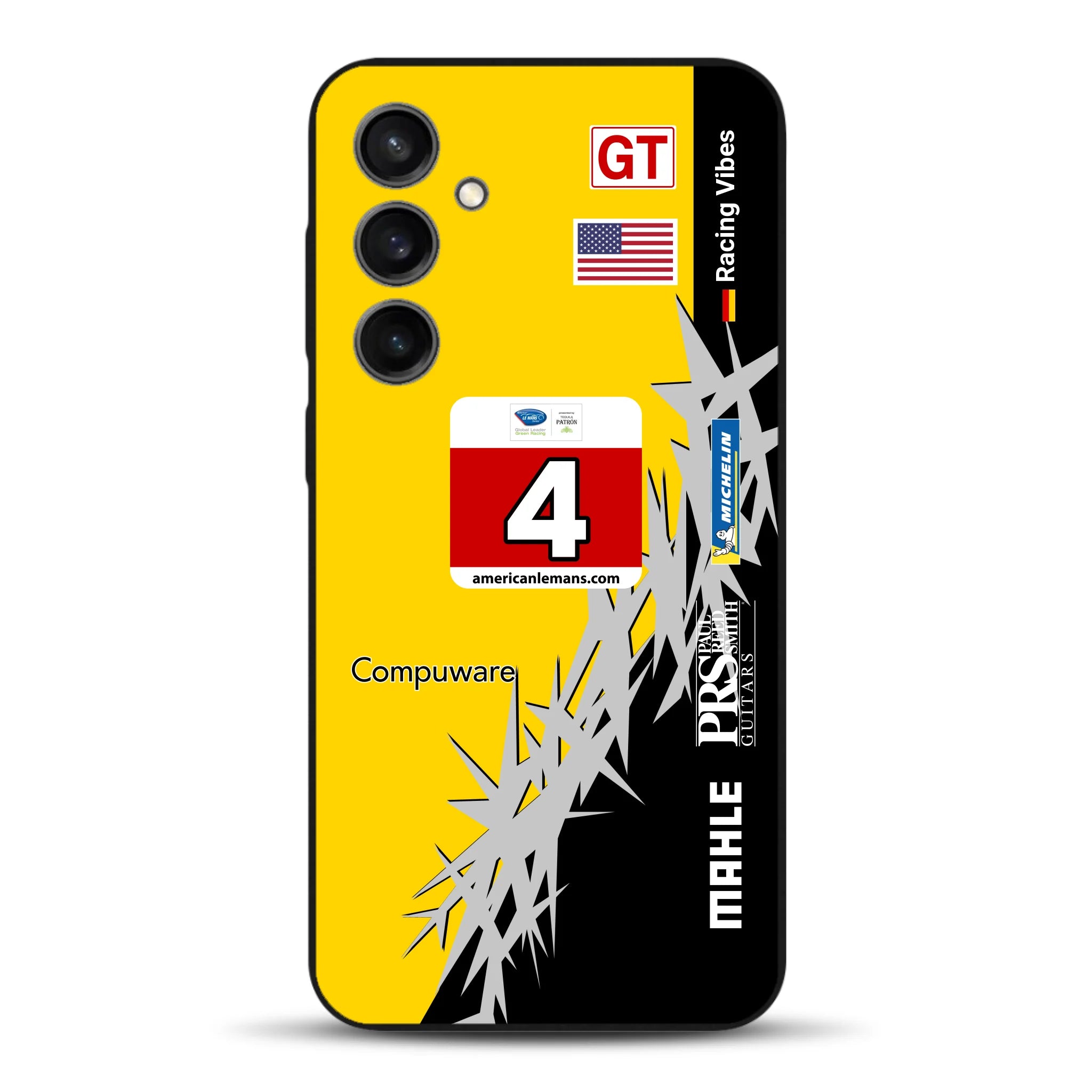 Corvette C6R 2010 ALMS Livery - Housse de téléphone portable personnalisée pour Samsung