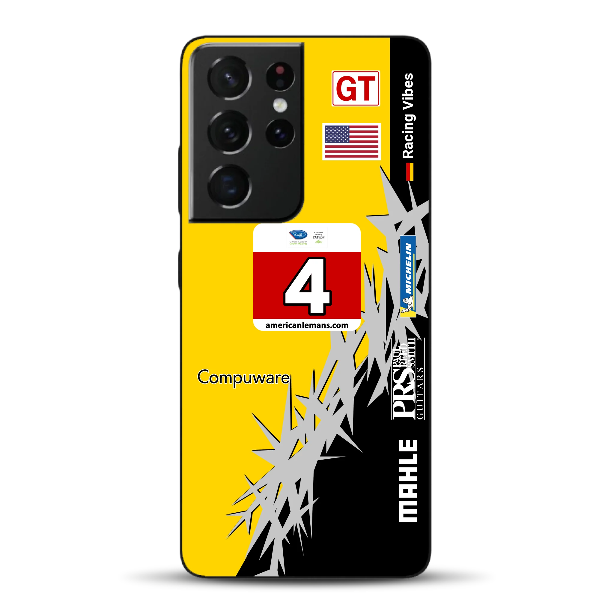 Corvette C6R 2010 ALMS Livery - Housse de téléphone portable personnalisée pour Samsung