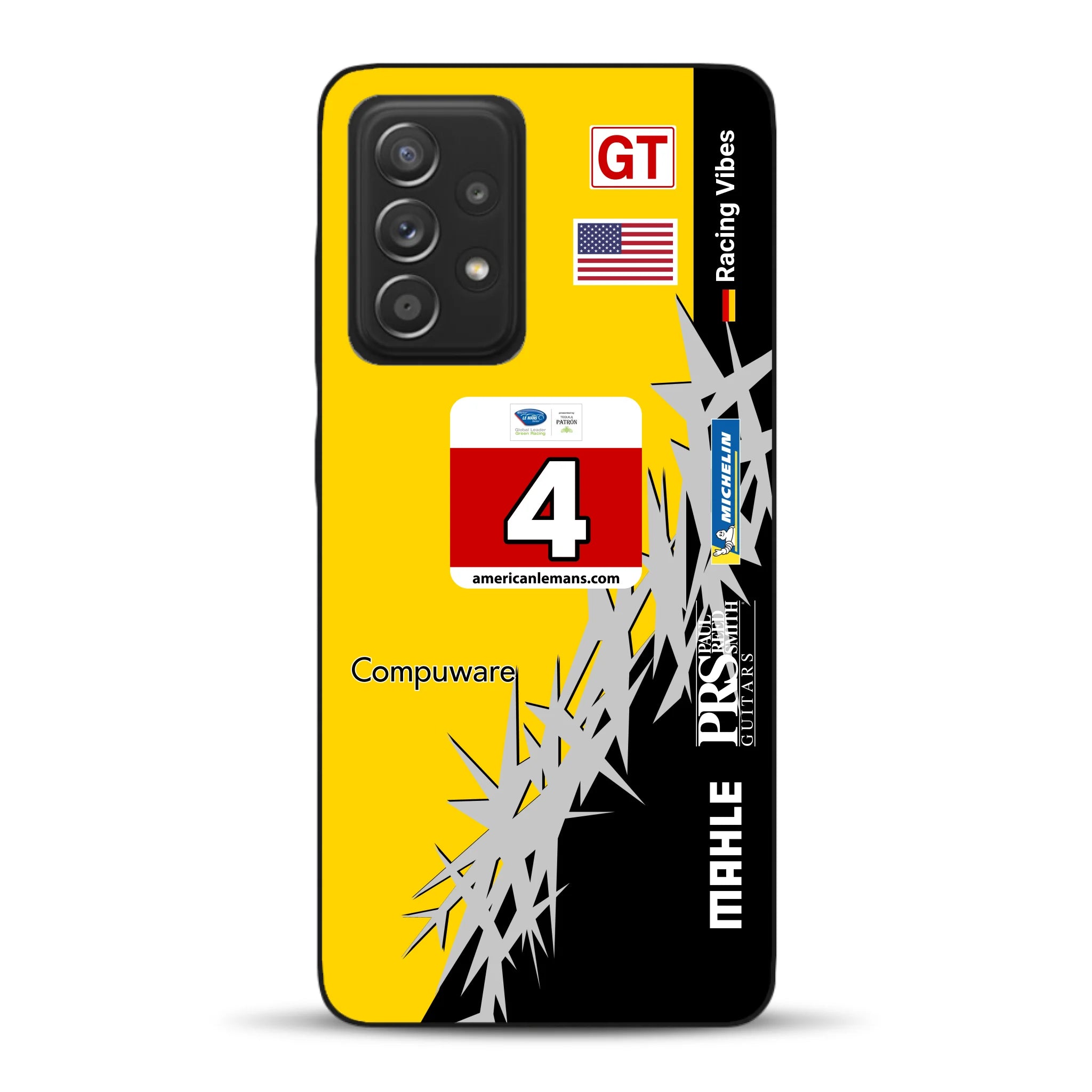 Corvette C6R 2010 ALMS Livery - Housse de téléphone portable personnalisée pour Samsung