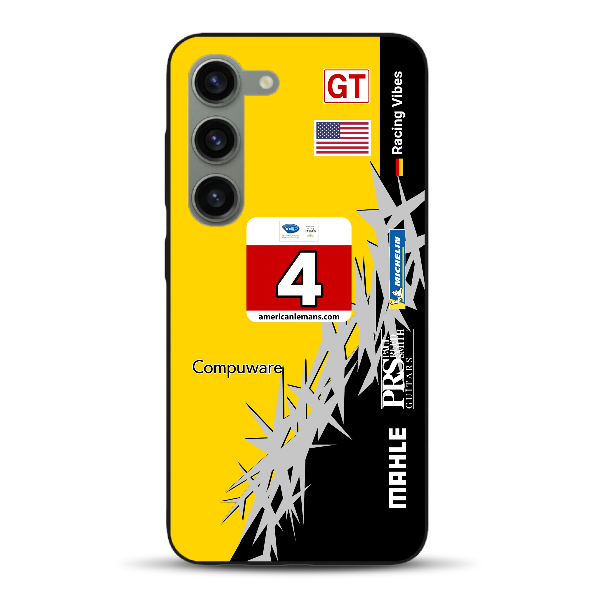 Corvette C6R 2010 ALMS Livery - Housse de téléphone portable personnalisée pour Samsung