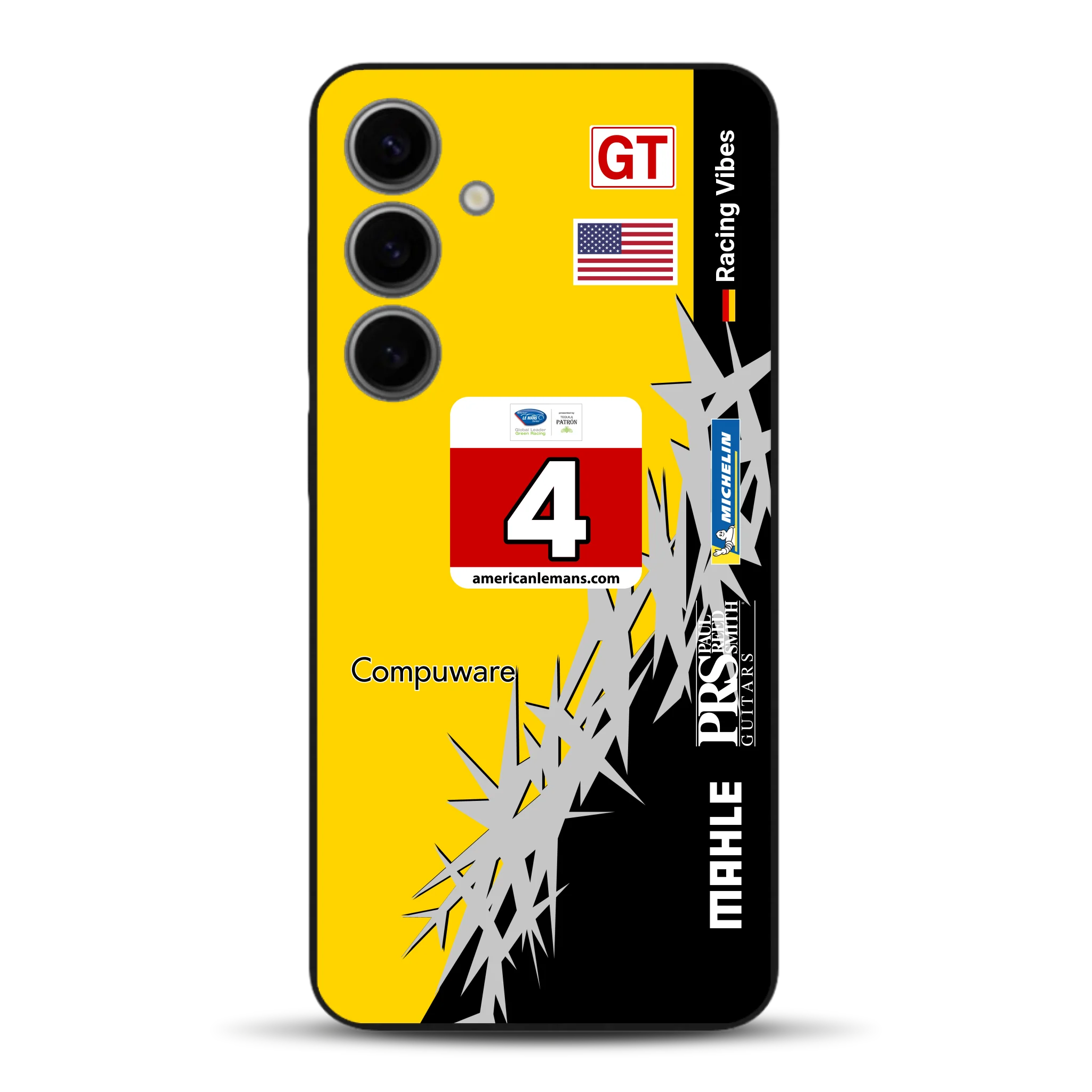 Corvette C6R 2010 ALMS Livery - Housse de téléphone portable personnalisée pour Samsung