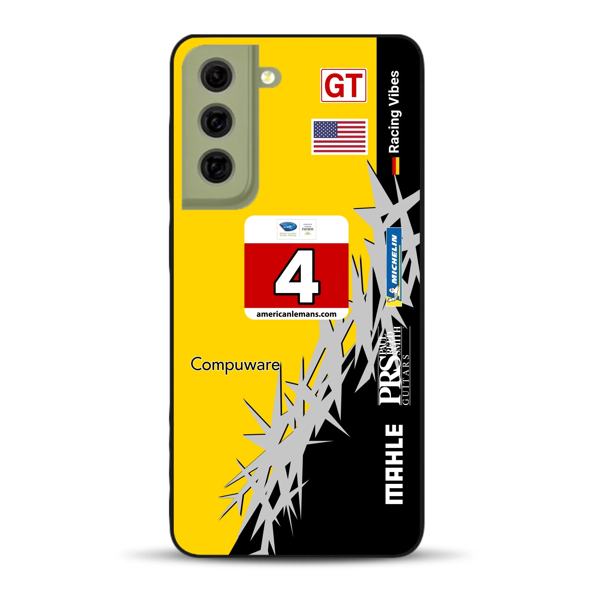 Corvette C6R 2010 ALMS Livery - Housse de téléphone portable personnalisée pour Samsung