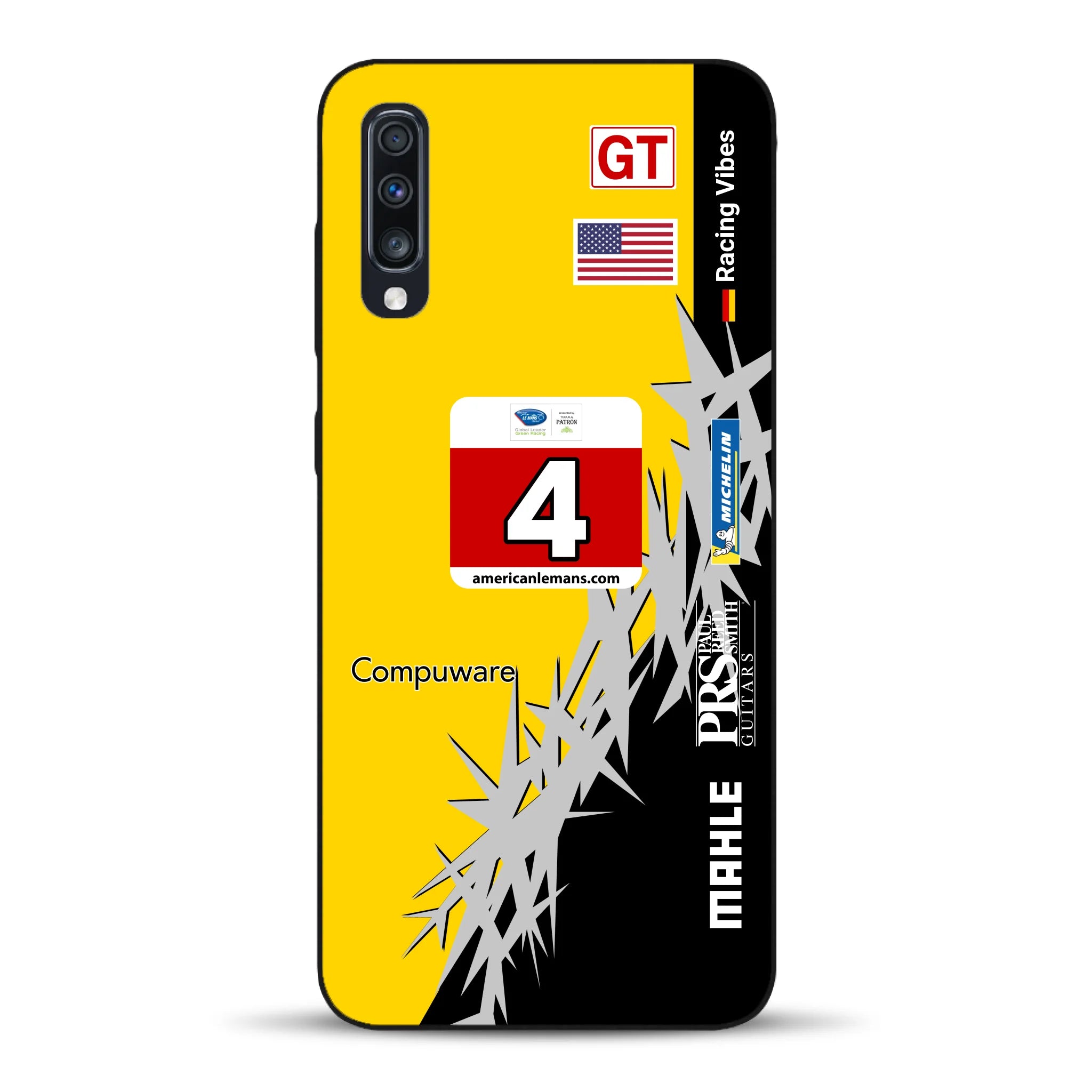 Corvette C6R 2010 ALMS Livery - Housse de téléphone portable personnalisée pour Samsung