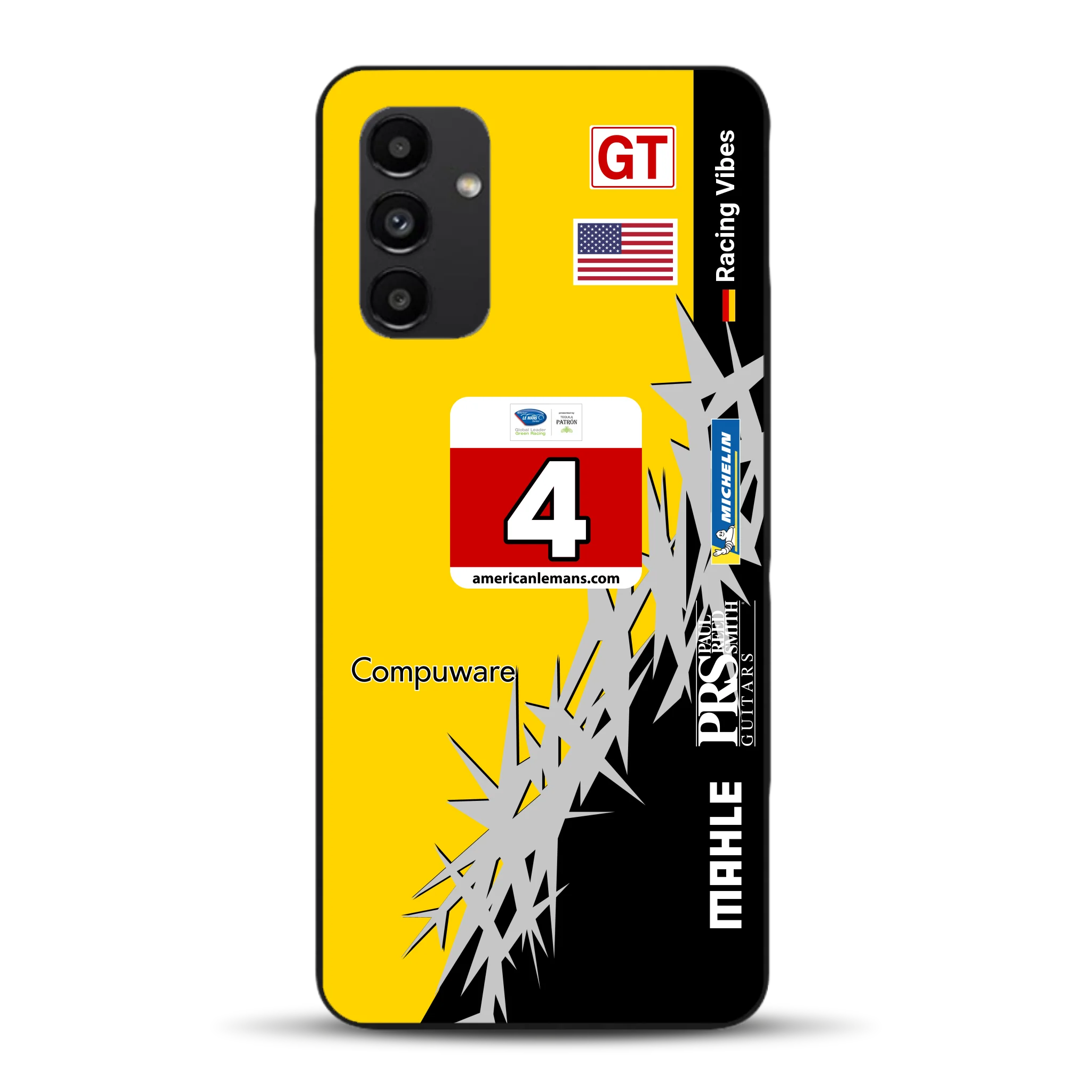 Corvette C6R 2010 ALMS Livery - Housse de téléphone portable personnalisée pour Samsung