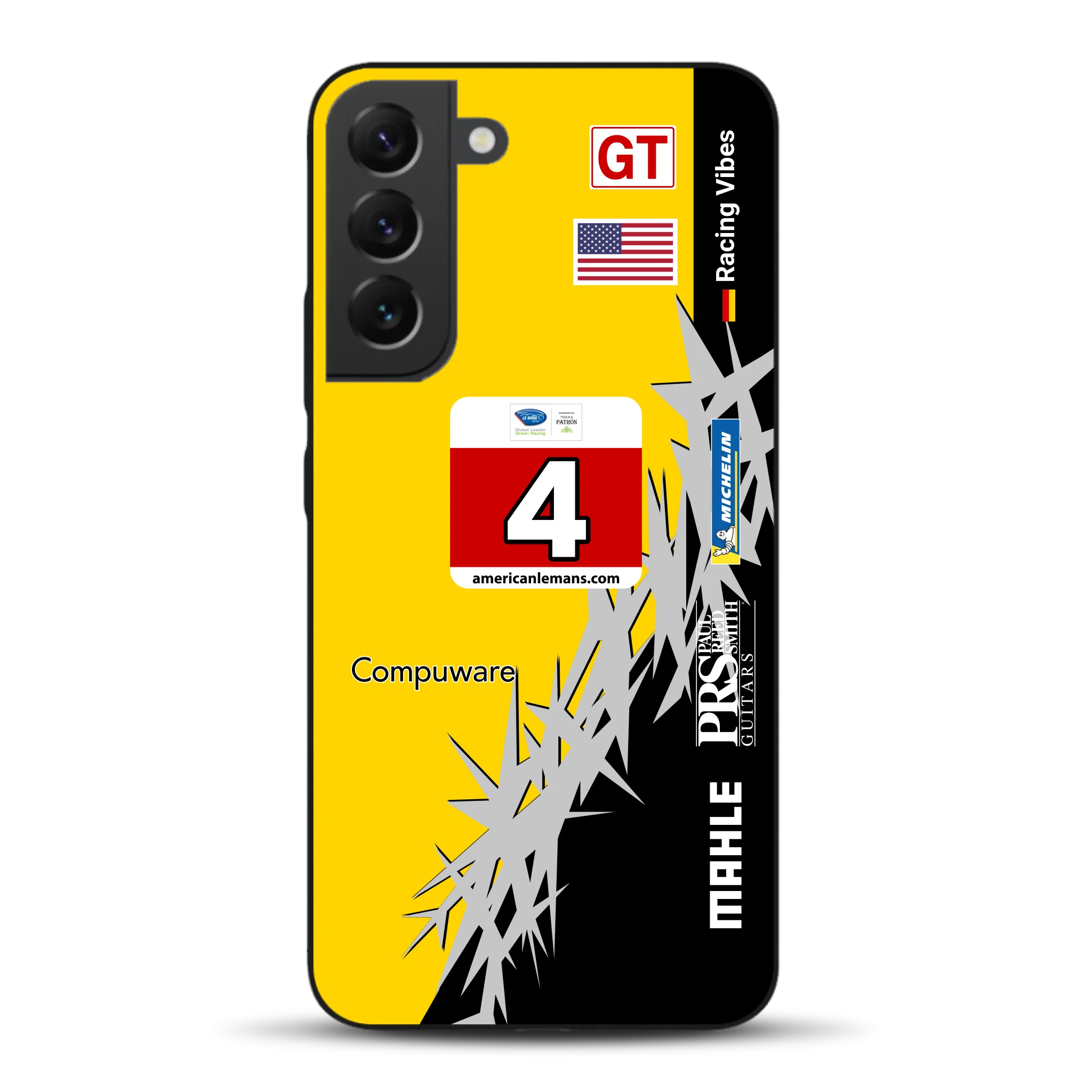 Corvette C6R 2010 ALMS Livery - Housse de téléphone portable personnalisée pour Samsung