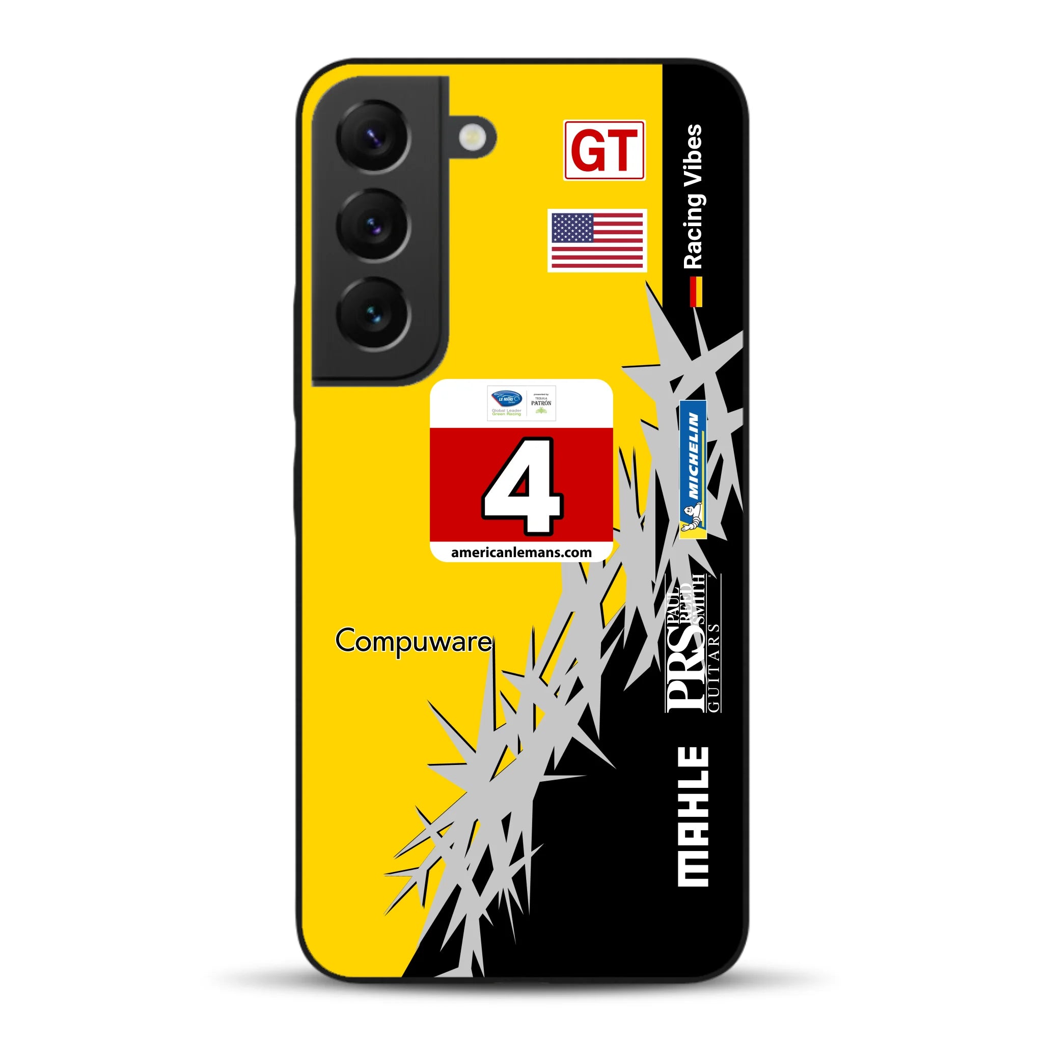 Corvette C6R 2010 ALMS Livery - Housse de téléphone portable personnalisée pour Samsung