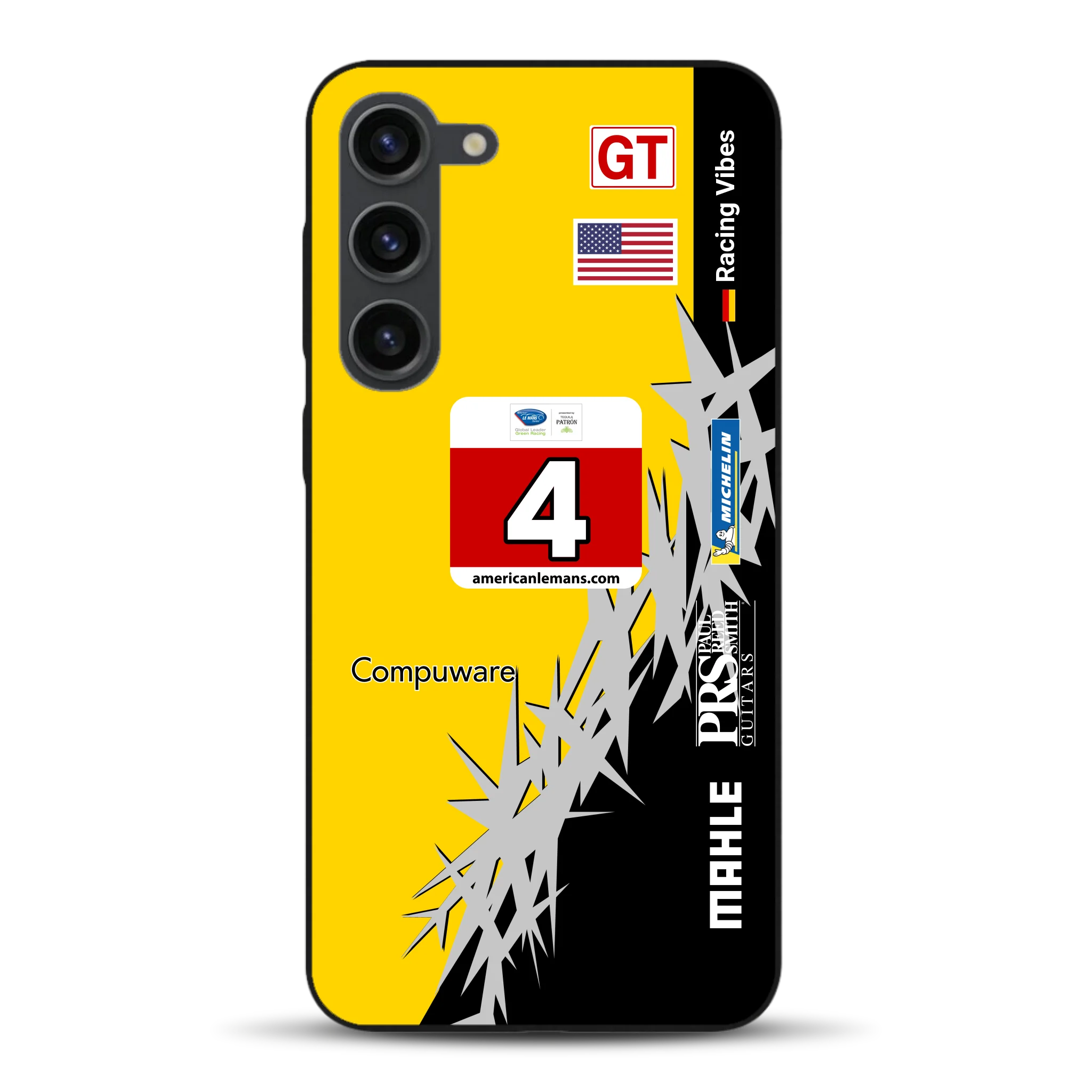 Corvette C6R 2010 ALMS Livery - Housse de téléphone portable personnalisée pour Samsung