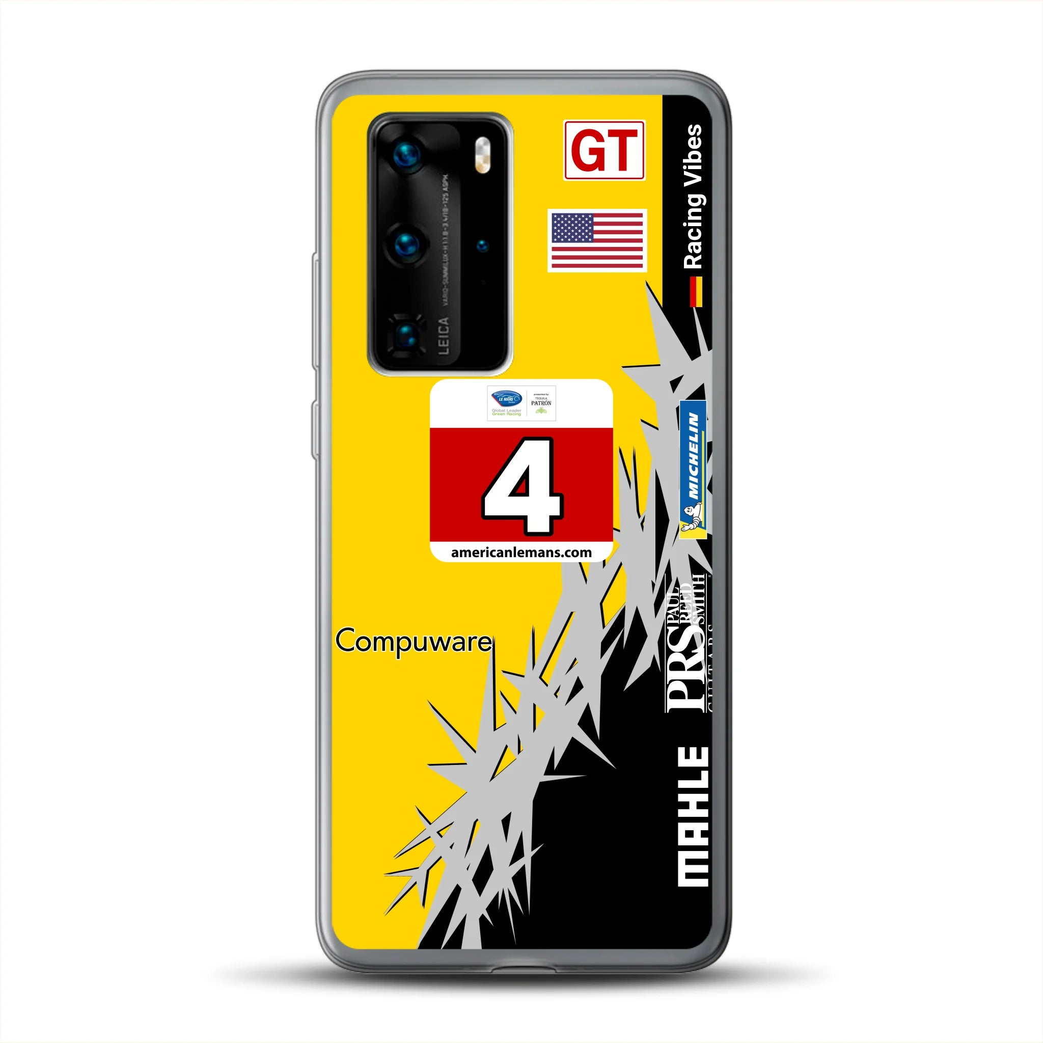 Corvette C6R 2010 ALMS Livery - Individuelle Handyhülle für Huawei