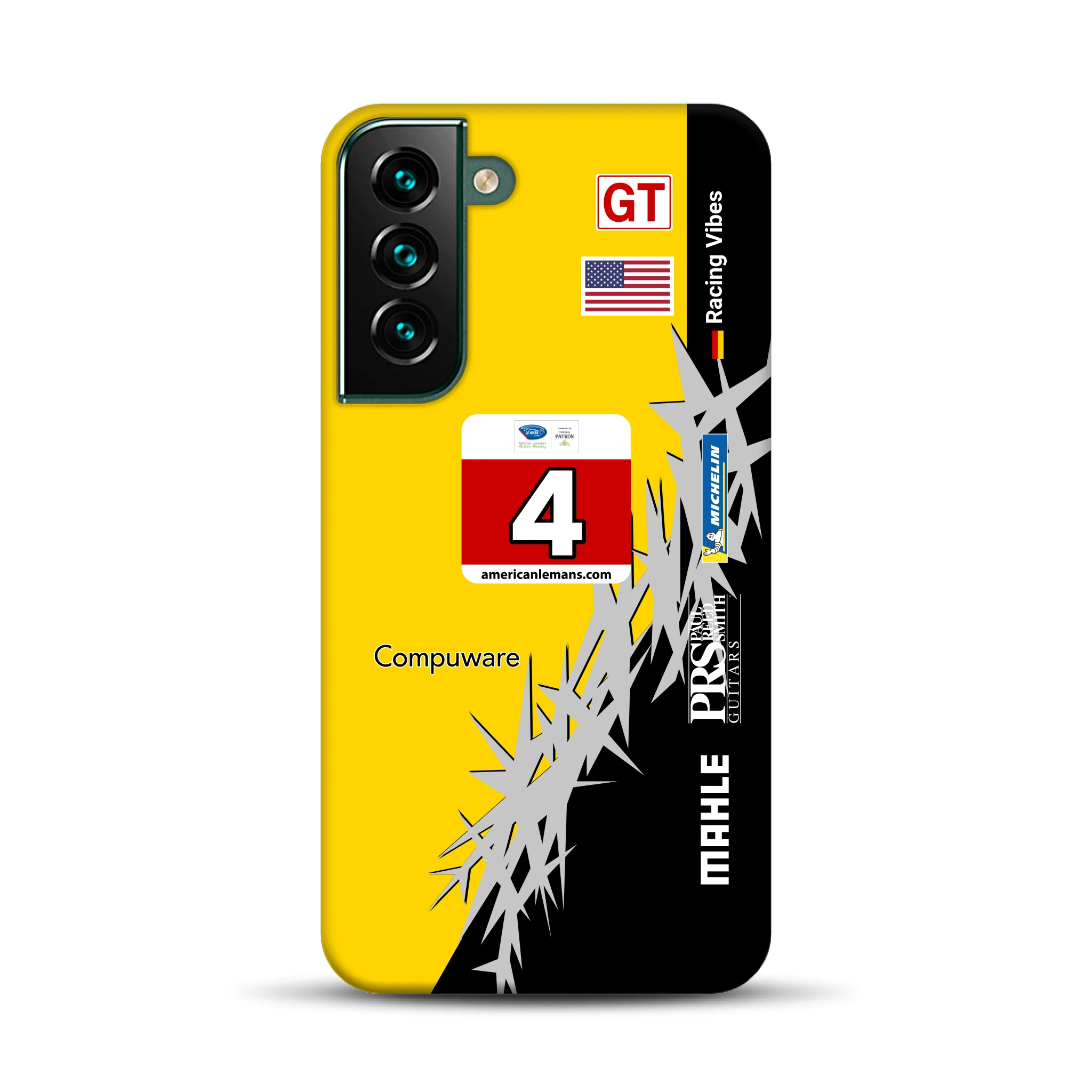 Corvette C6R 2010 ALMS Livery - Individuelle Premium Hülle für Samsung