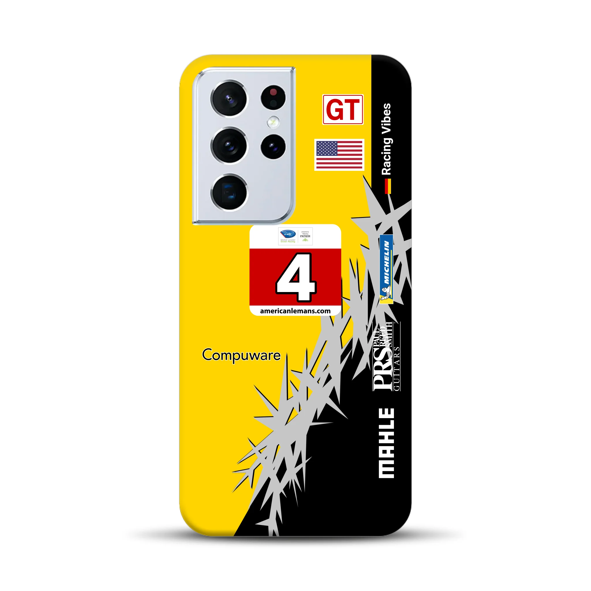 Corvette C6R 2010 ALMS Livery - Individuelle Premium Hülle für Samsung