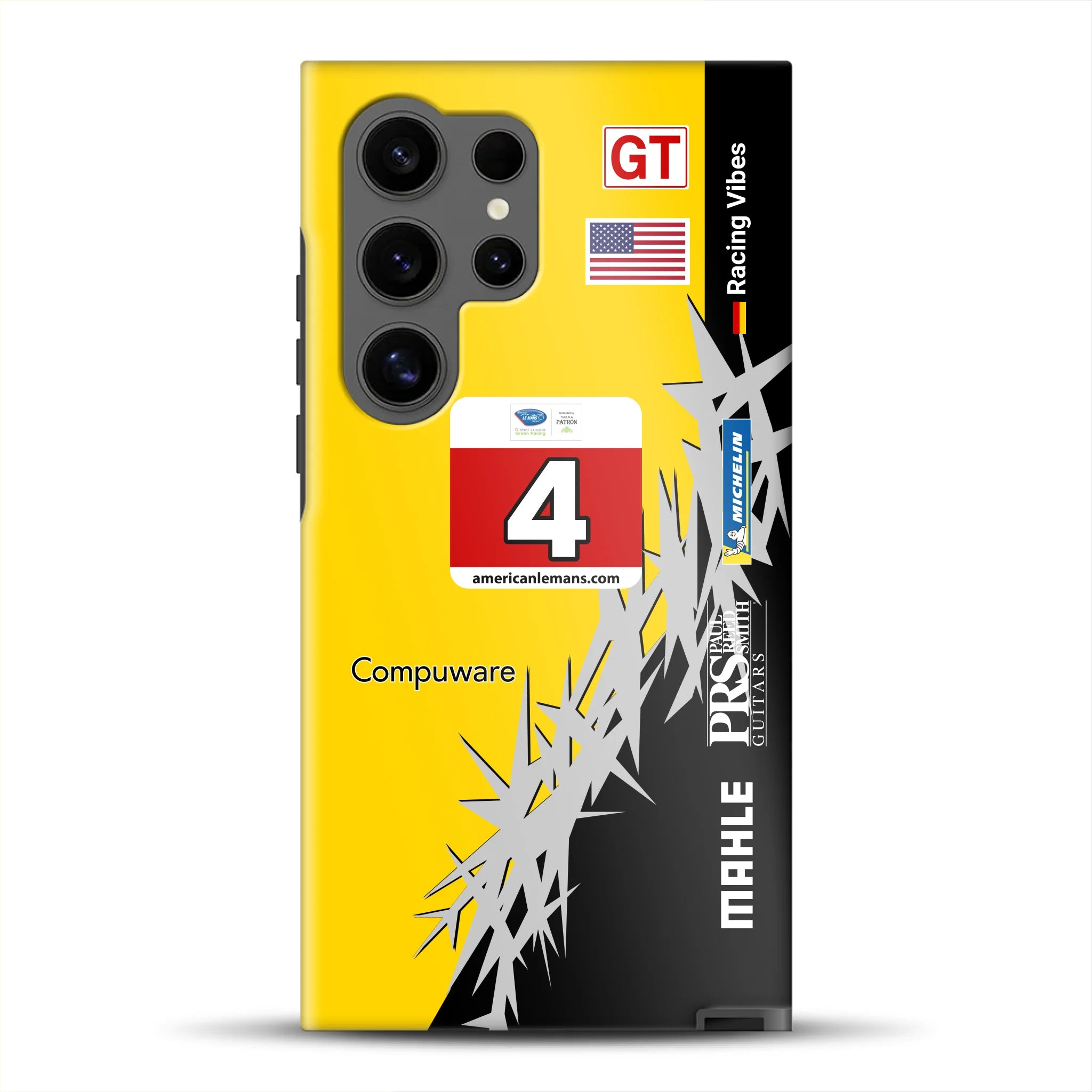 Corvette C6R 2010 ALMS Livery - Individuelle Premium Hülle für Samsung