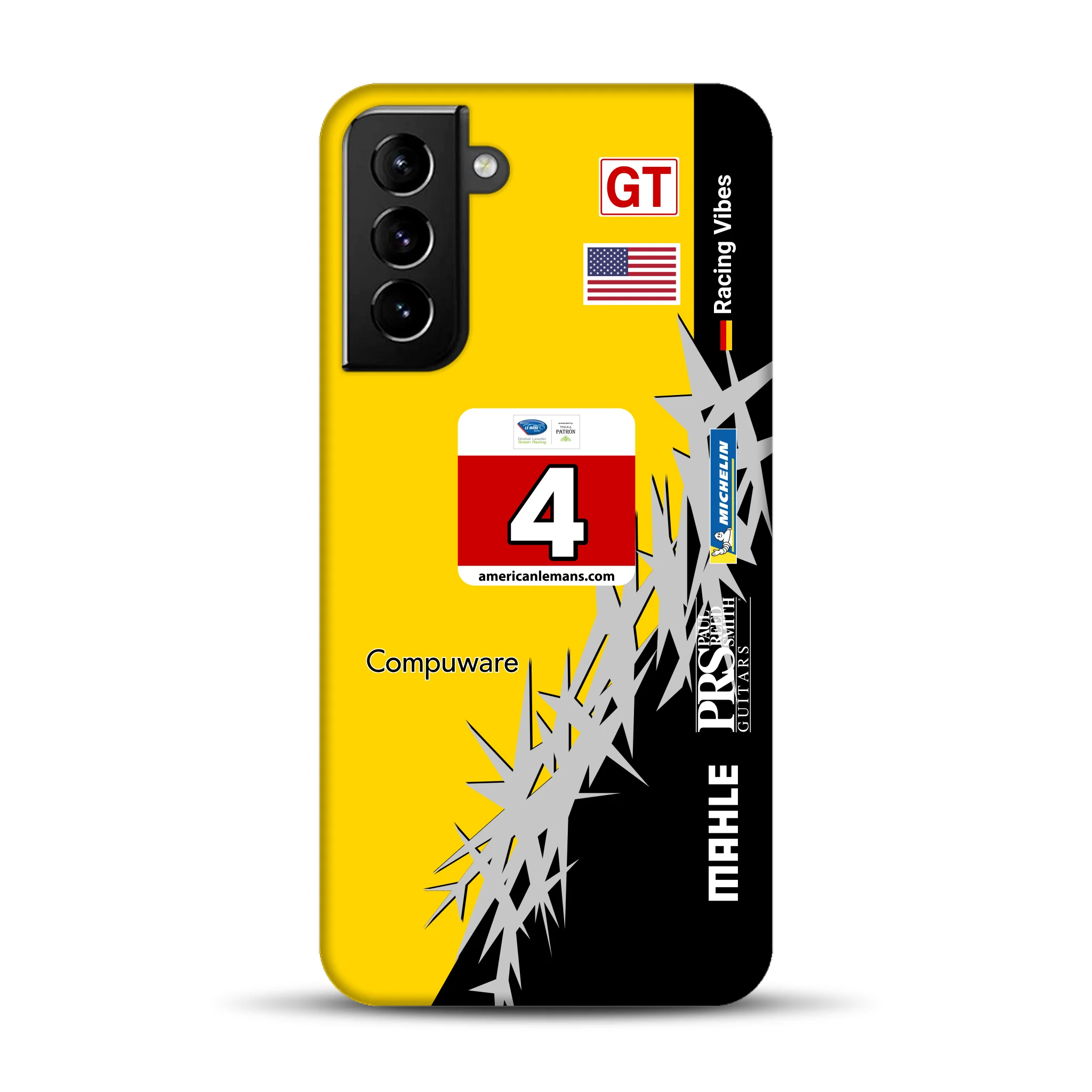 Corvette C6R 2010 ALMS Livery - Individuelle Premium Hülle für Samsung