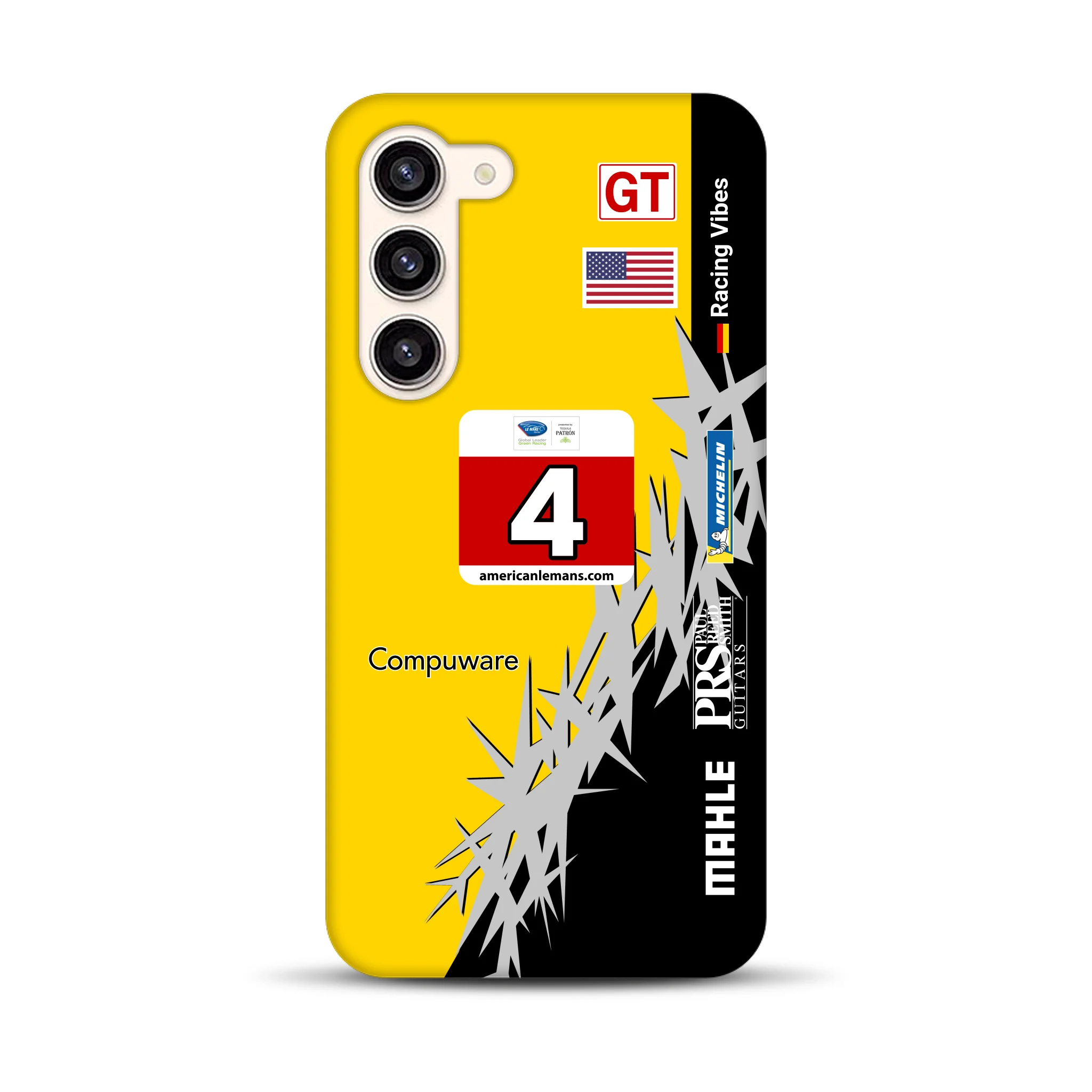 Corvette C6R 2010 ALMS Livery - Individuelle Premium Hülle für Samsung