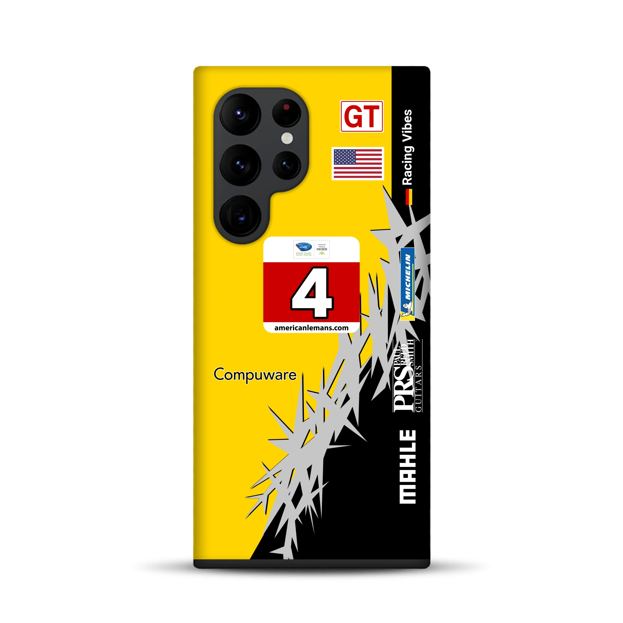 Corvette C6R 2010 ALMS Livery - Individuelle Premium Hülle für Samsung