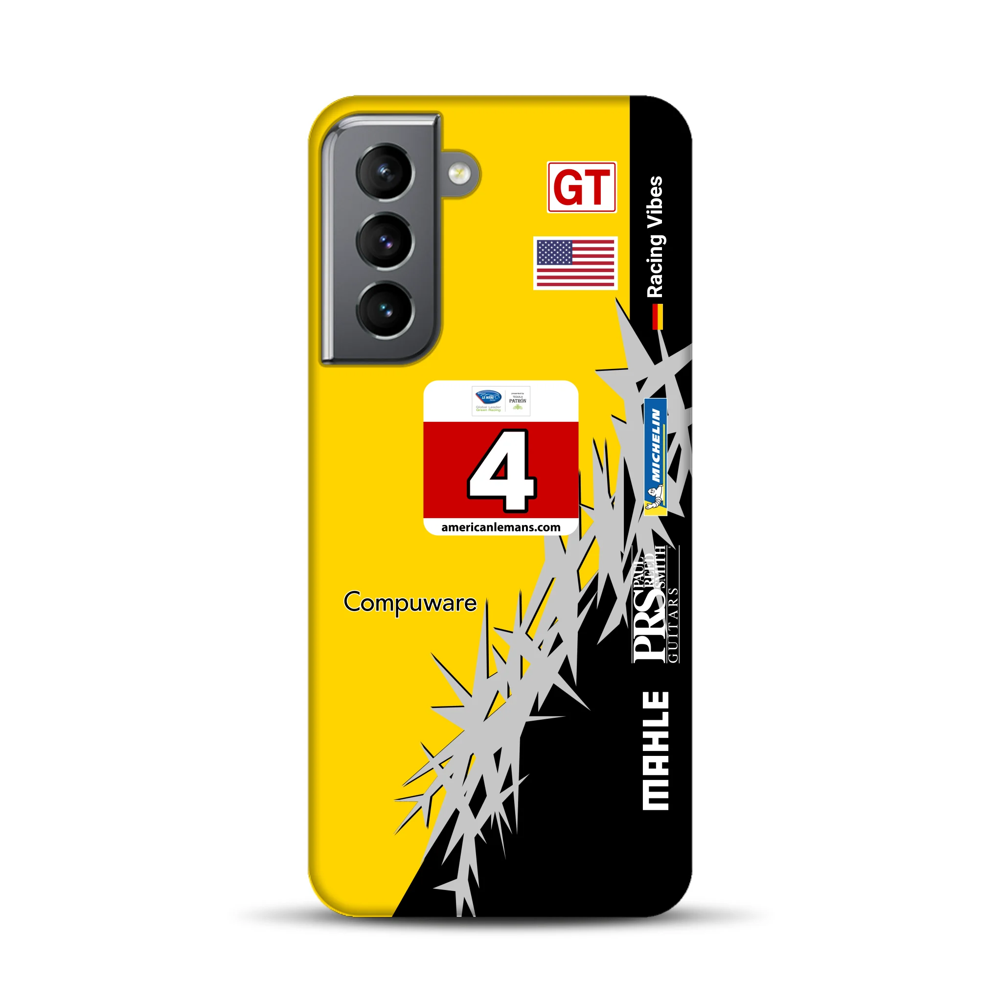 Corvette C6R 2010 ALMS Livery - Individuelle Premium Hülle für Samsung