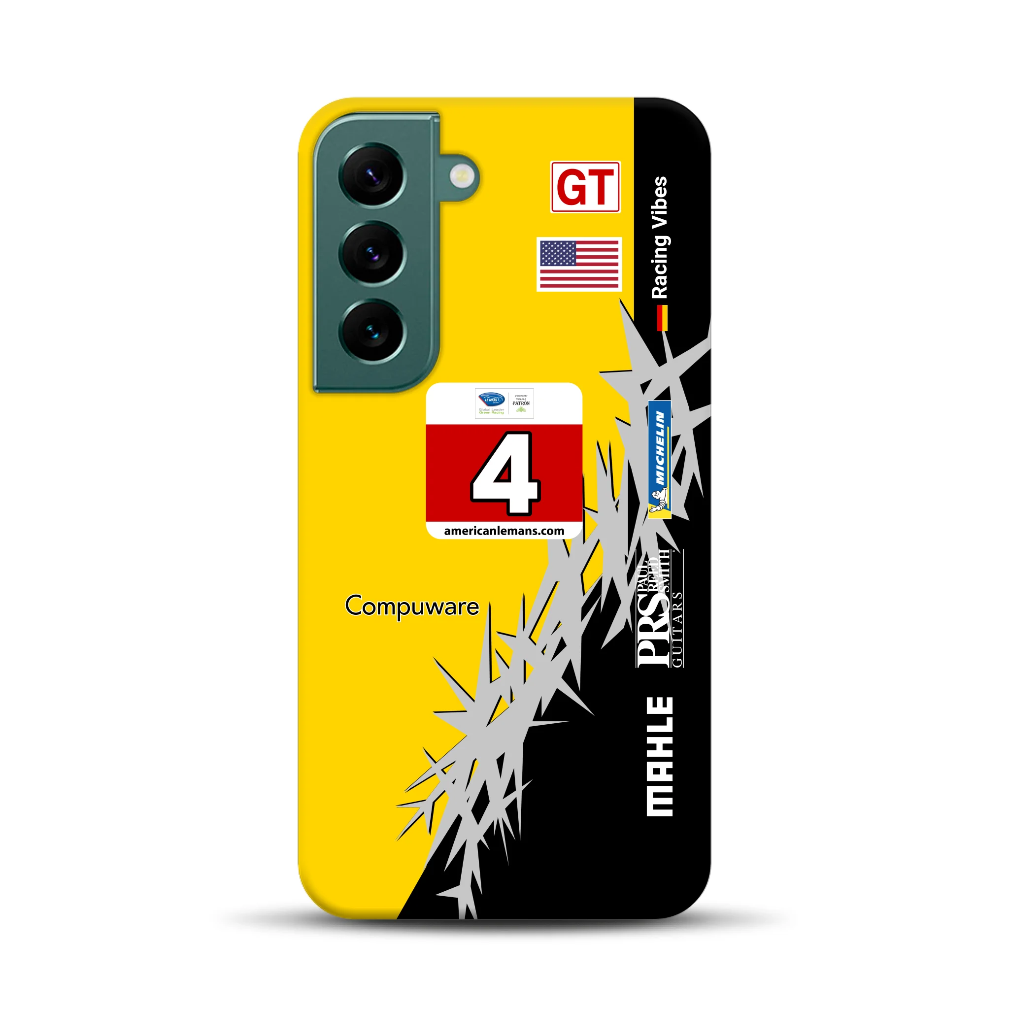 Corvette C6R 2010 ALMS Livery - Individuelle Premium Hülle für Samsung