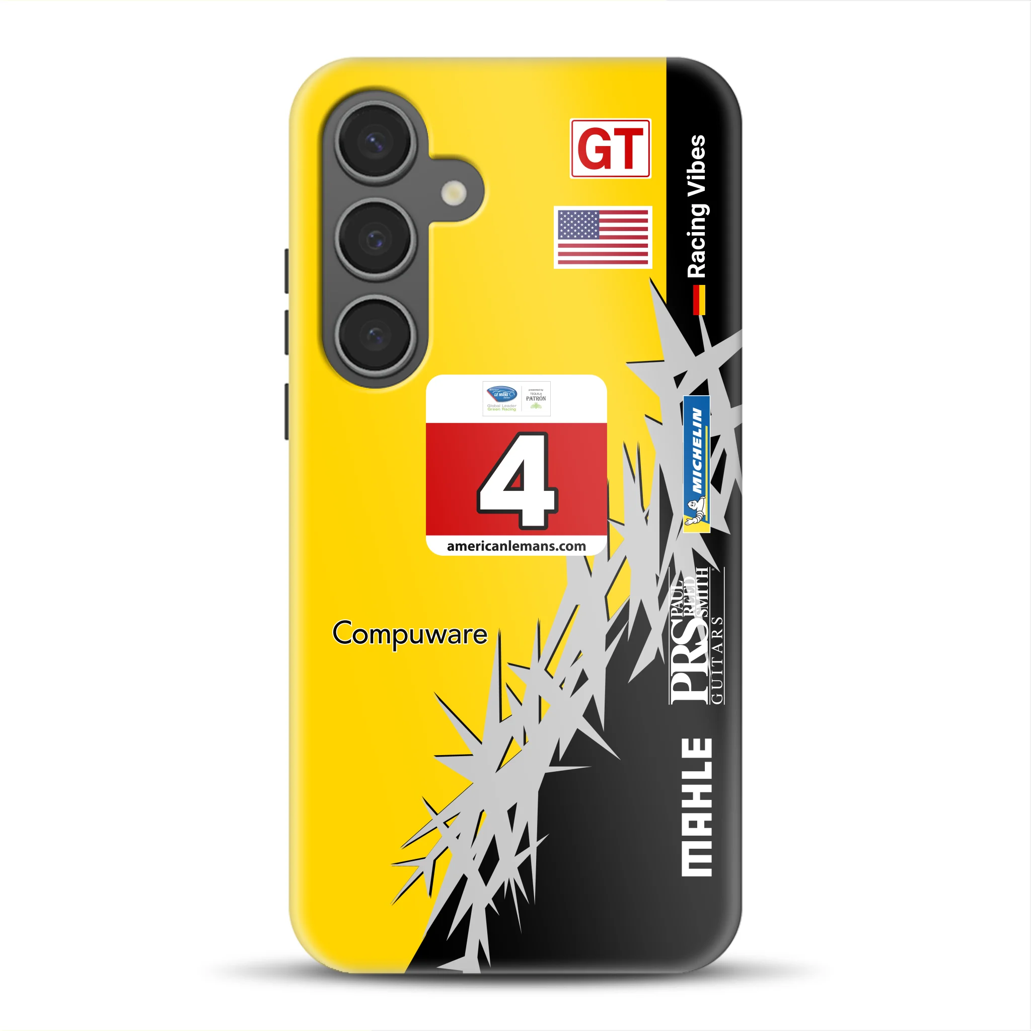 Corvette C6R 2010 ALMS Livery - Individuelle Premium Hülle für Samsung