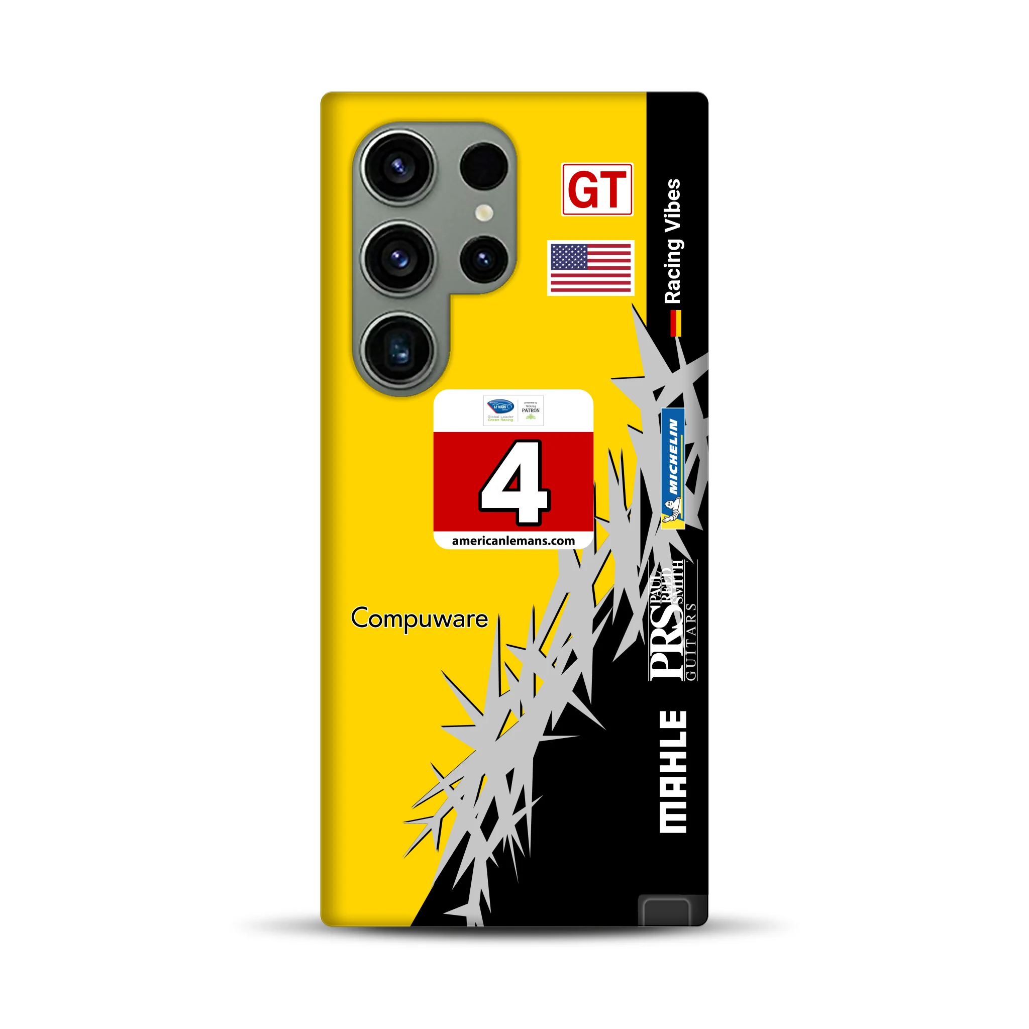 Corvette C6R 2010 ALMS Livery - Individuelle Premium Hülle für Samsung