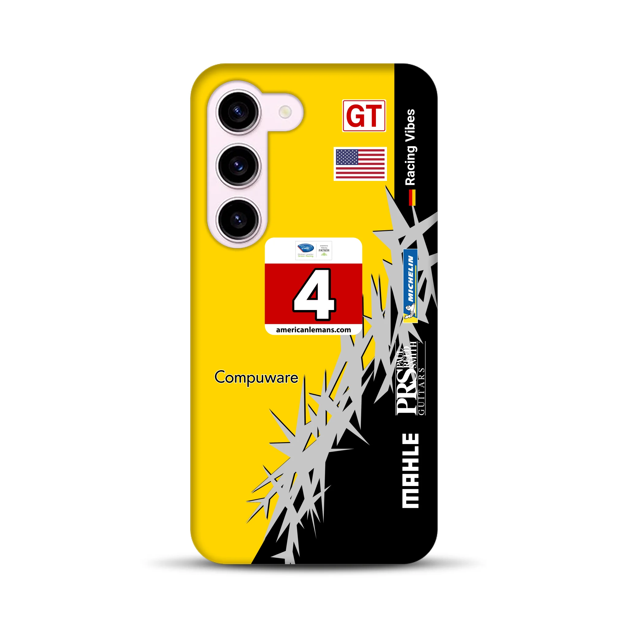 Corvette C6R 2010 ALMS Livery - Individuelle Premium Hülle für Samsung