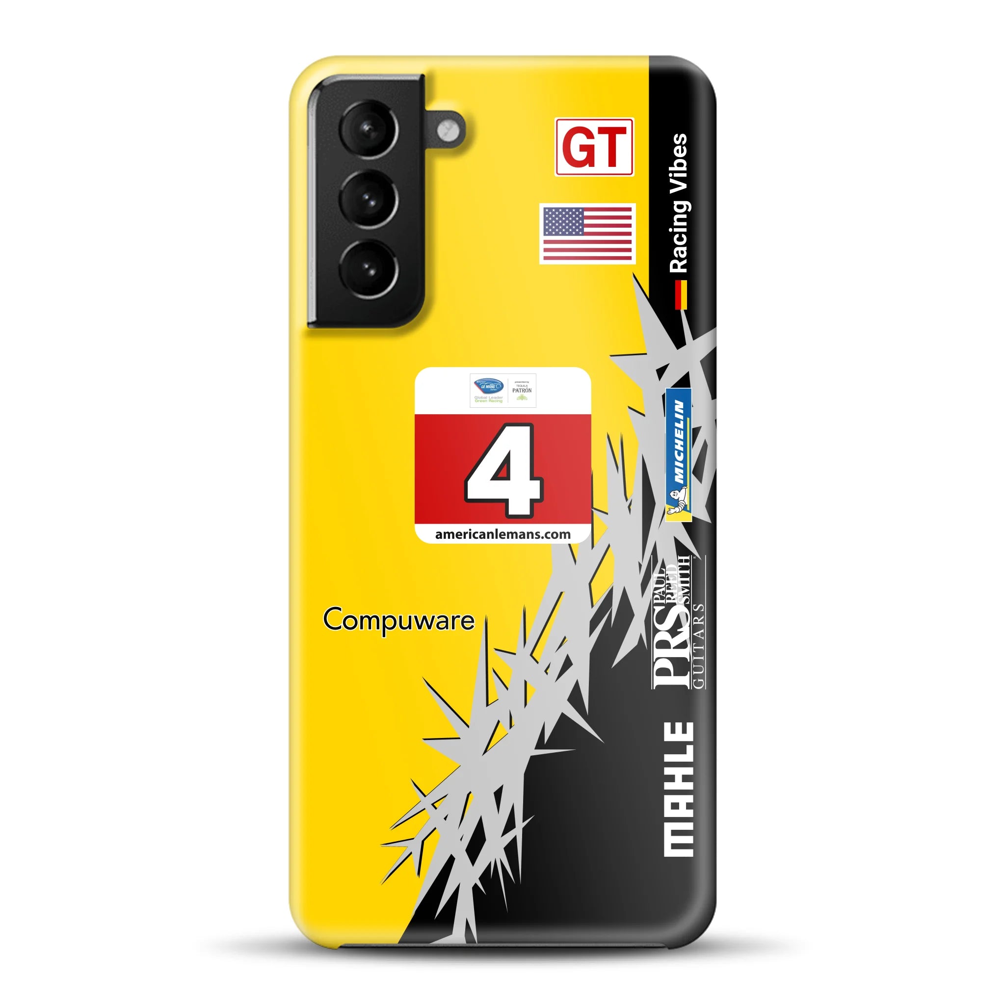 Corvette C6R 2010 ALMS Livery - Individuelle Hardcase Hülle für Samsung