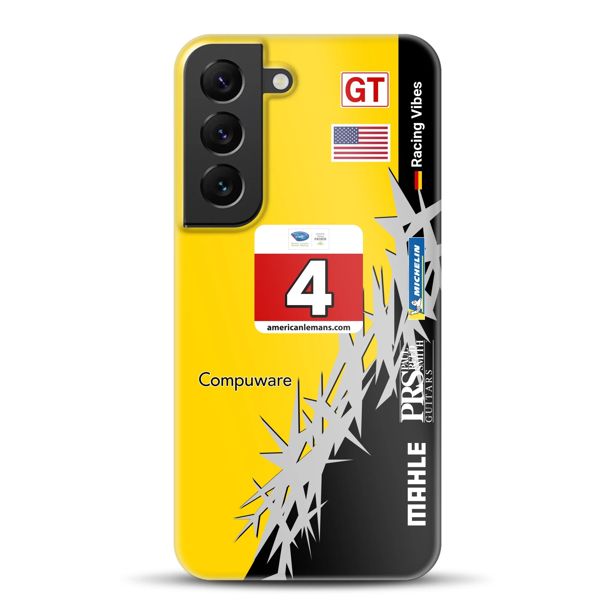 Corvette C6R 2010 ALMS Livery - Individuelle Hardcase Hülle für Samsung