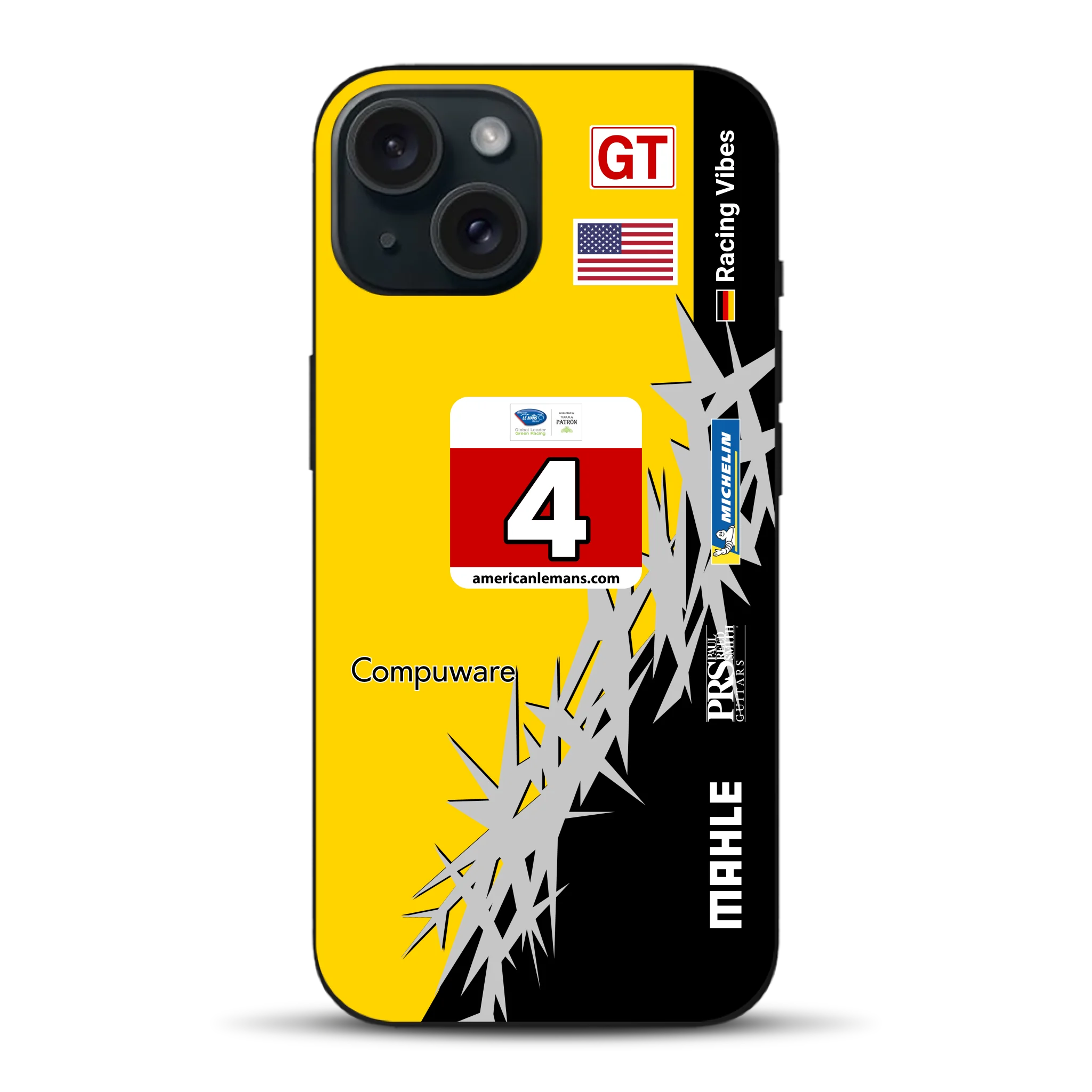 Corvette C6R 2010 ALMS Livery - Housse de téléphone portable personnalisée pour iPhone