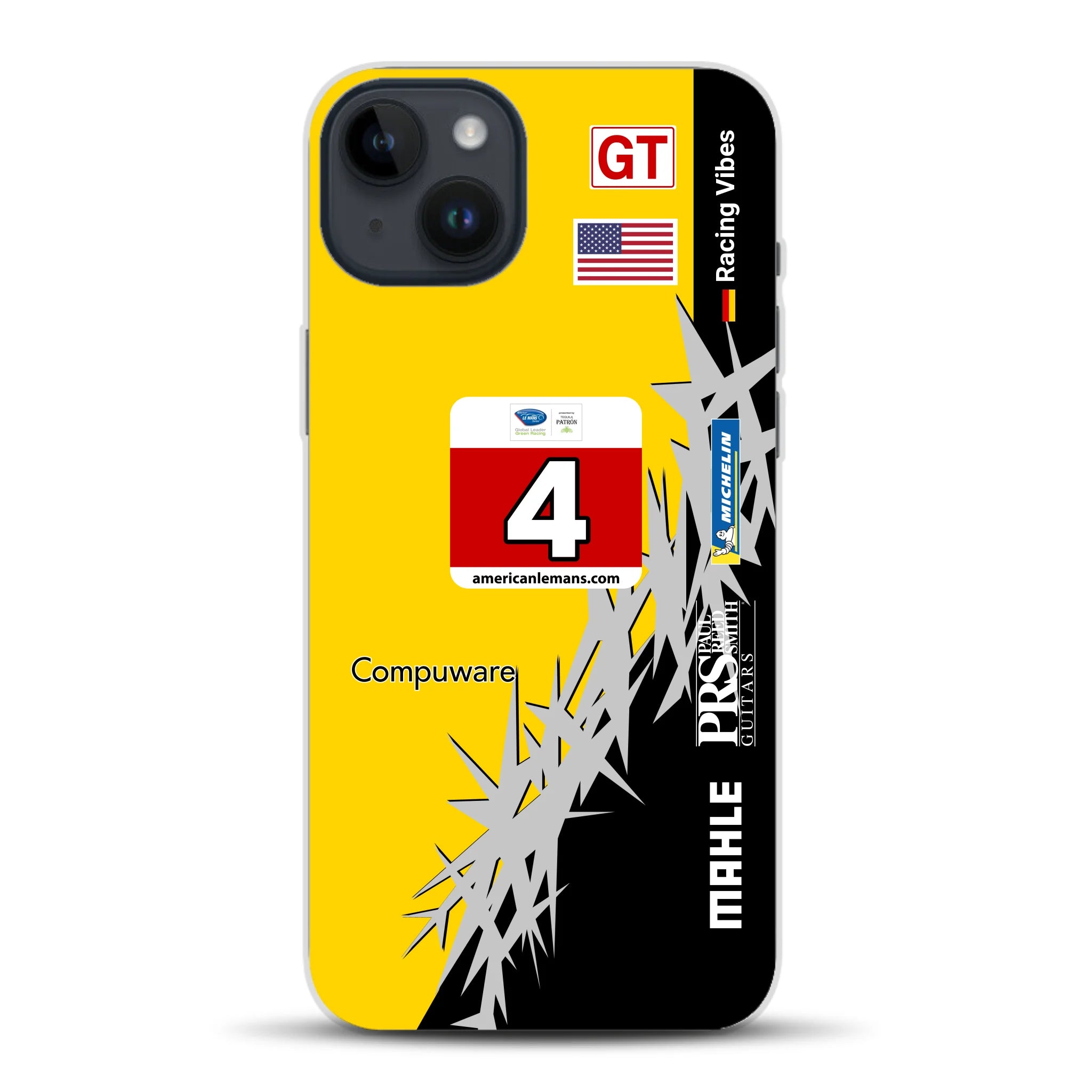 Corvette C6R 2010 ALMS Livery - Individuelle Handyhülle für iPhone