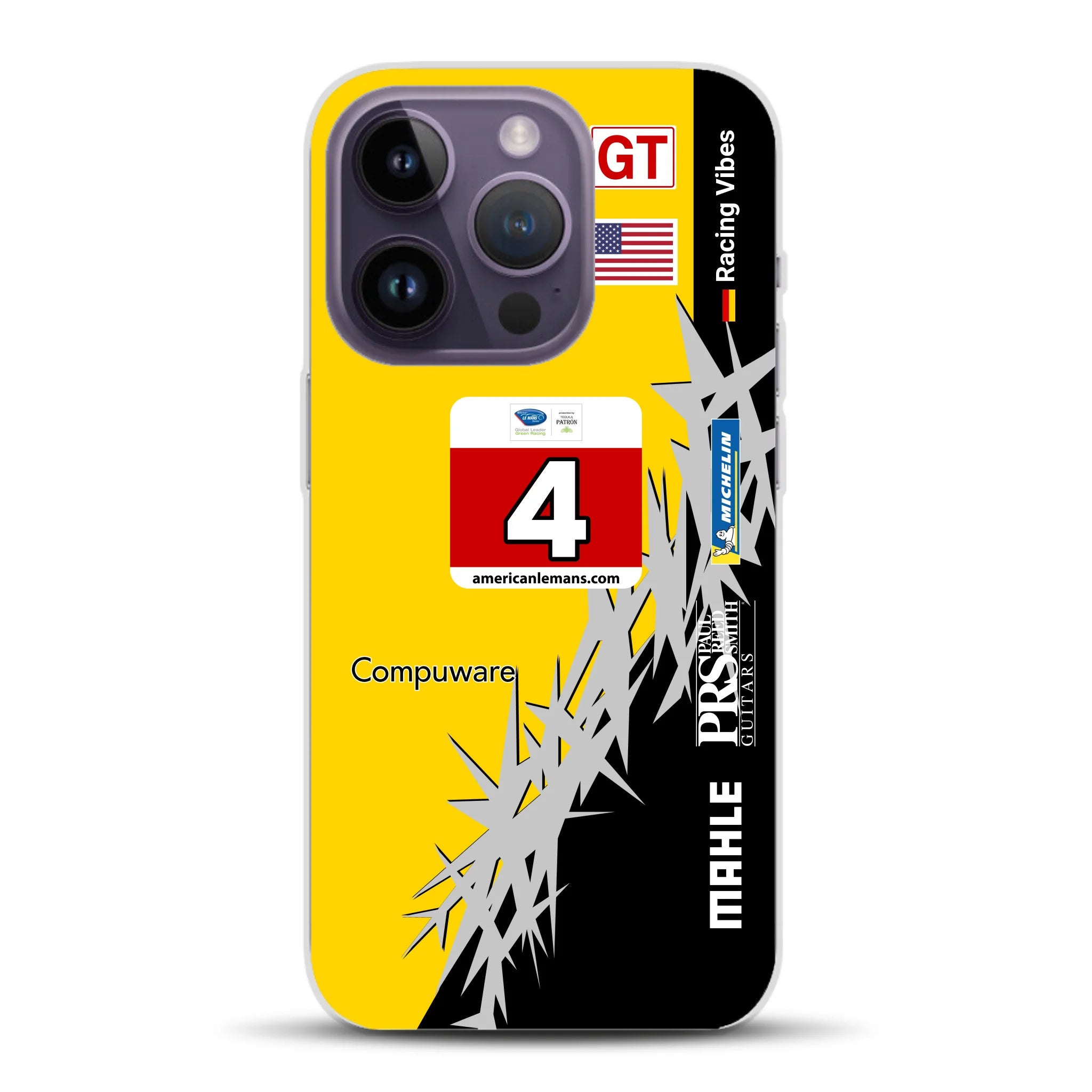 Corvette C6R 2010 ALMS Livery - Individuelle Handyhülle für iPhone