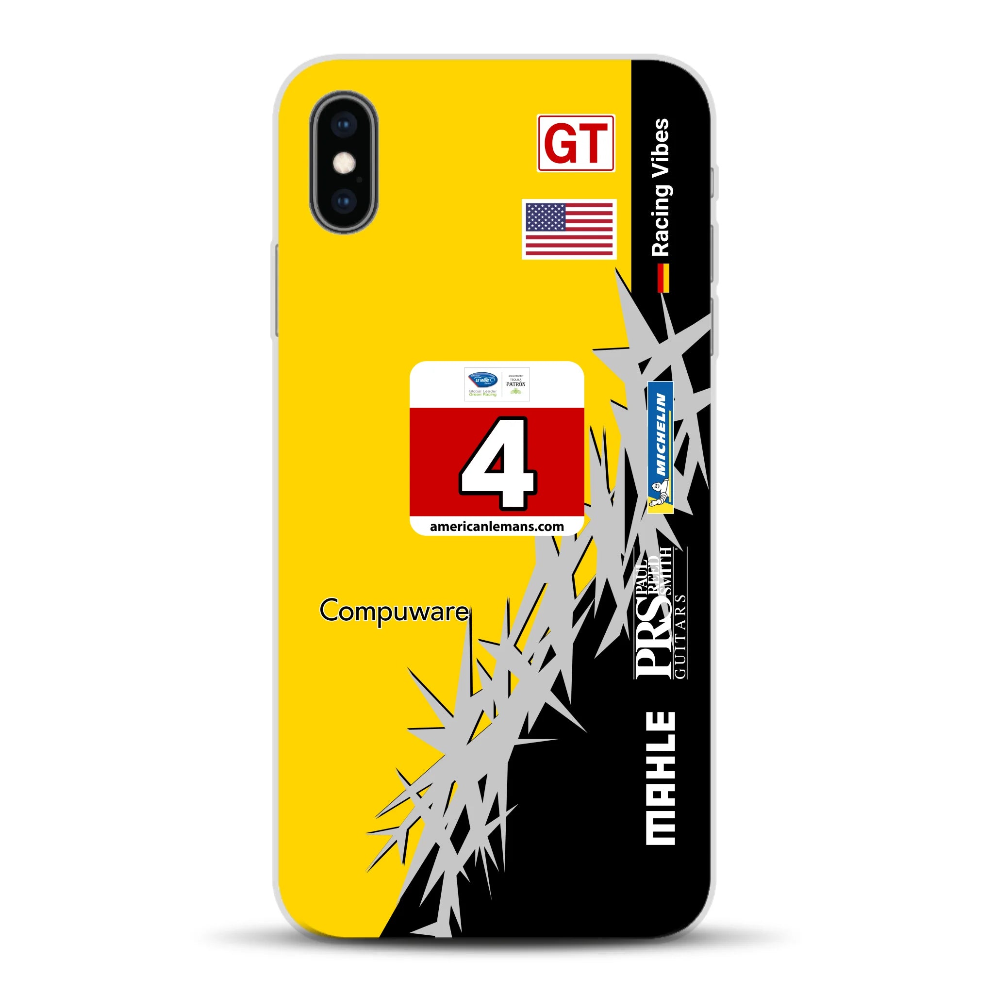 Corvette C6R 2010 ALMS Livery - Individuelle Handyhülle für iPhone