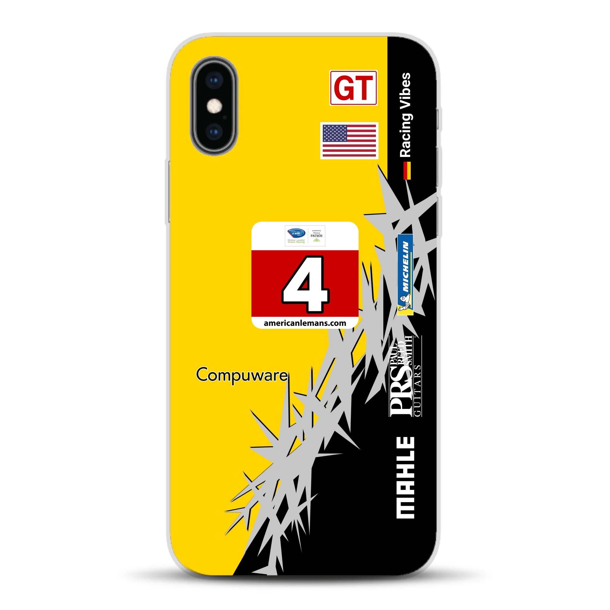 Corvette C6R 2010 ALMS Livery - Individuelle Handyhülle für iPhone