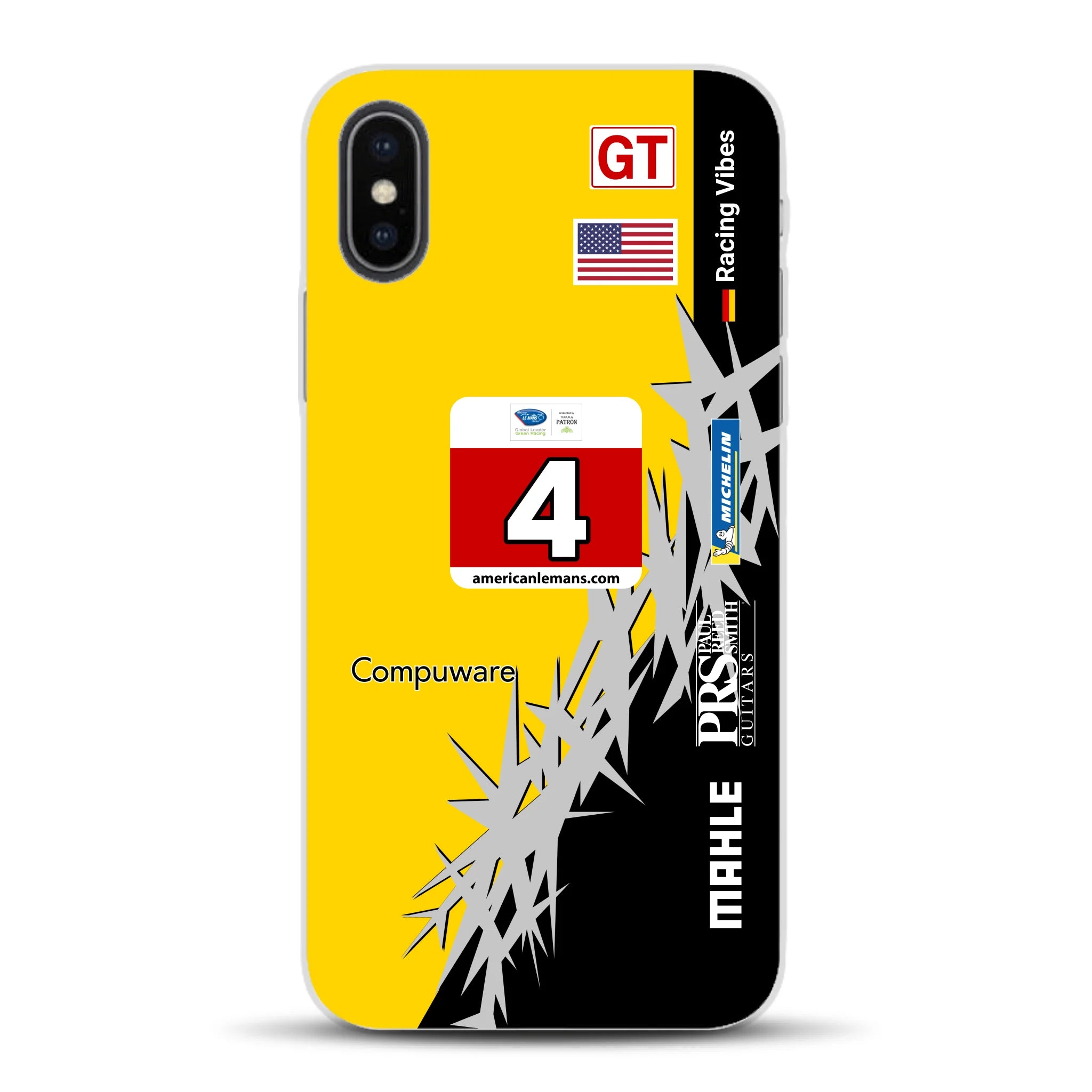 Corvette C6R 2010 ALMS Livery - Individuelle Handyhülle für iPhone