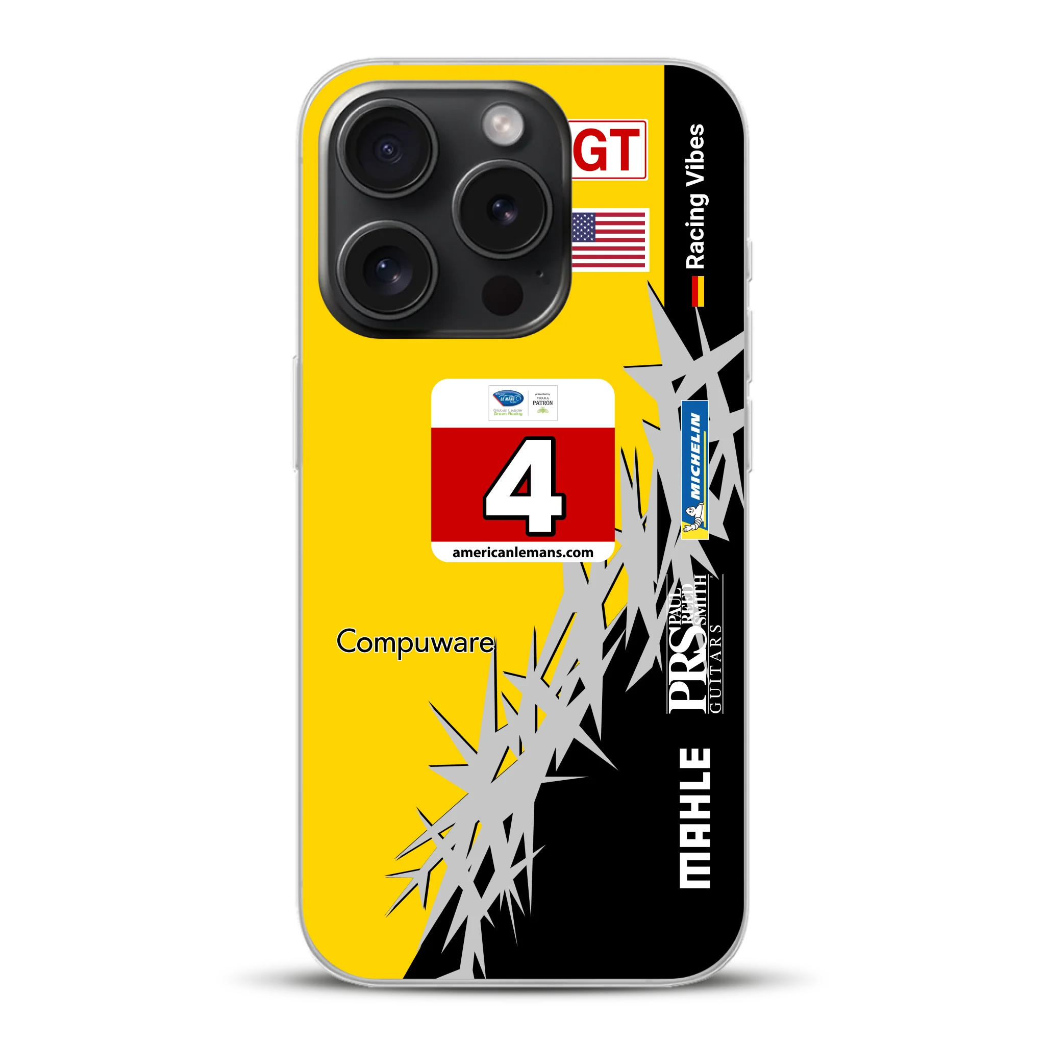 Corvette C6R 2010 ALMS Livery - Individuelle Handyhülle für iPhone