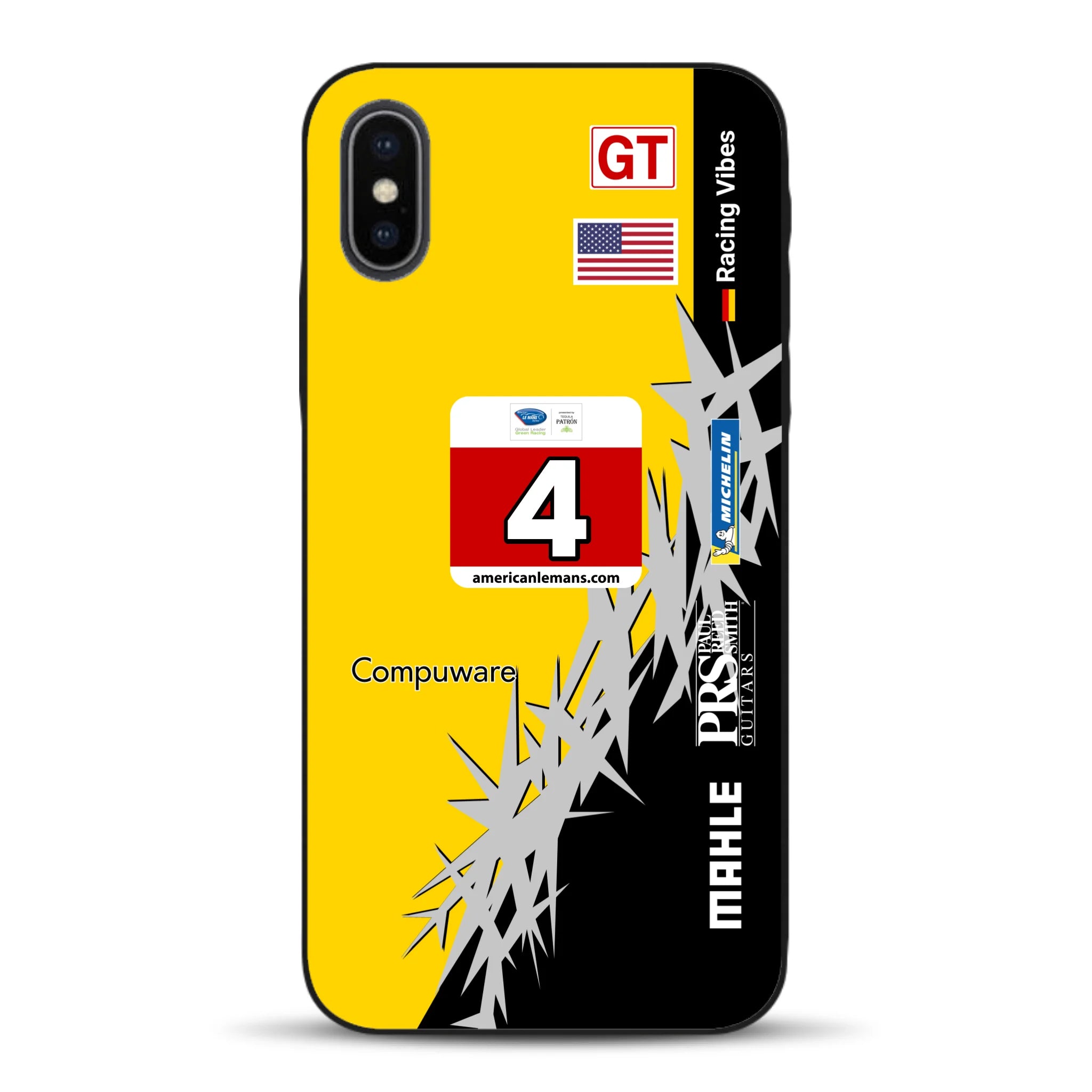 Corvette C6R 2010 ALMS Livery - Housse de téléphone portable personnalisée pour iPhone