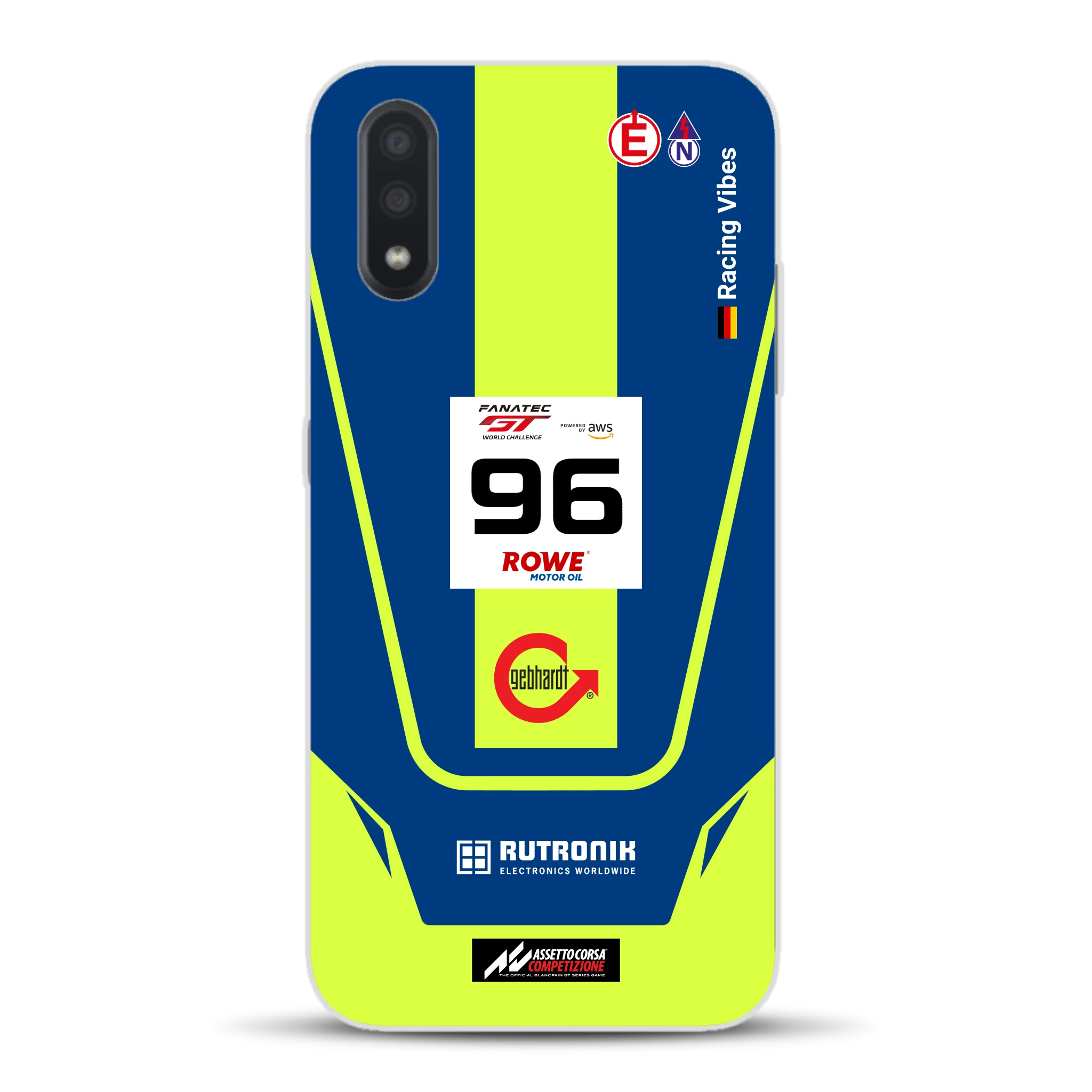 Porsche 911 GT3 R GTWC #96 Livery - Housse de téléphone portable personnalisée pour Samsung