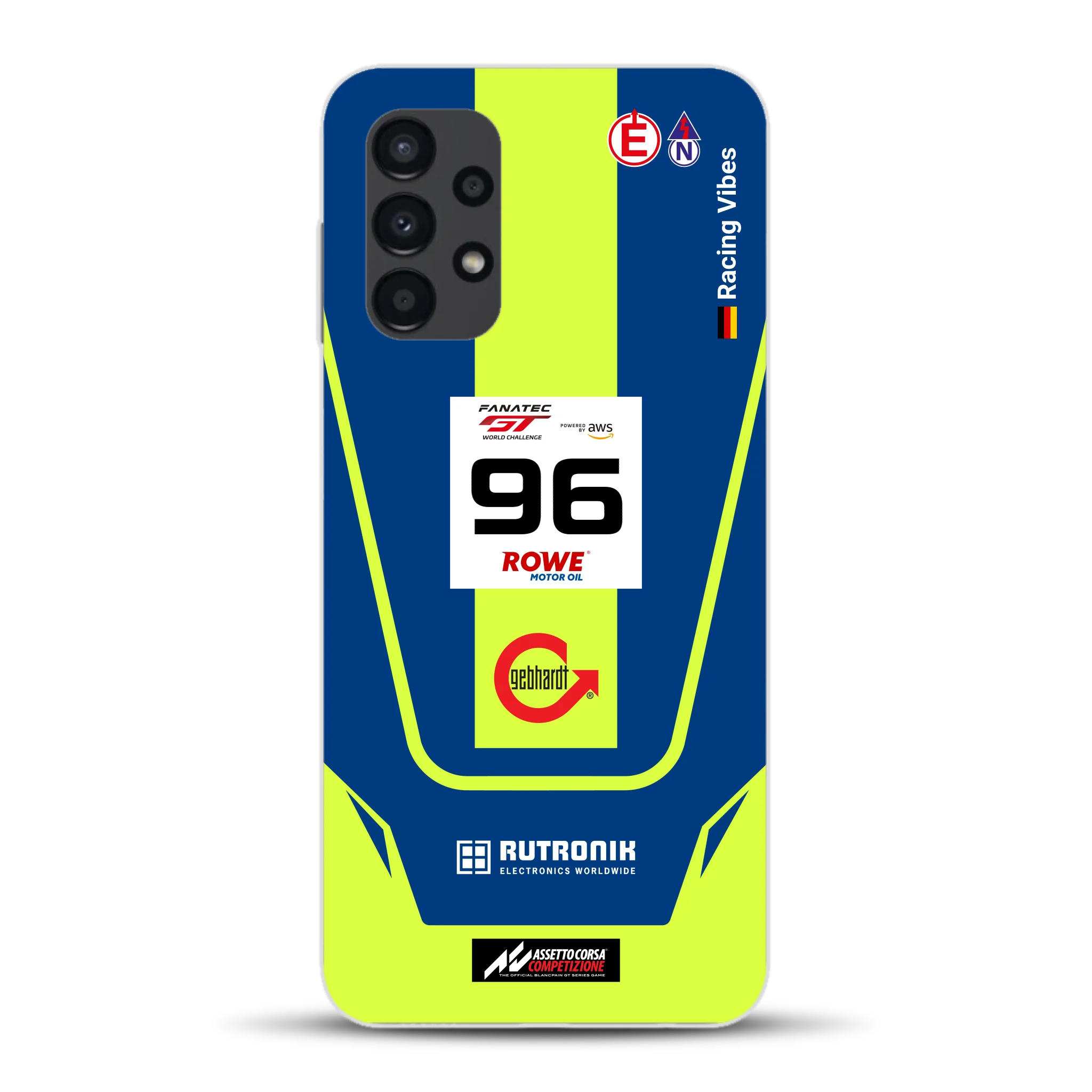 Porsche 911 GT3 R GTWC #96 Livery - Housse de téléphone portable personnalisée pour Samsung