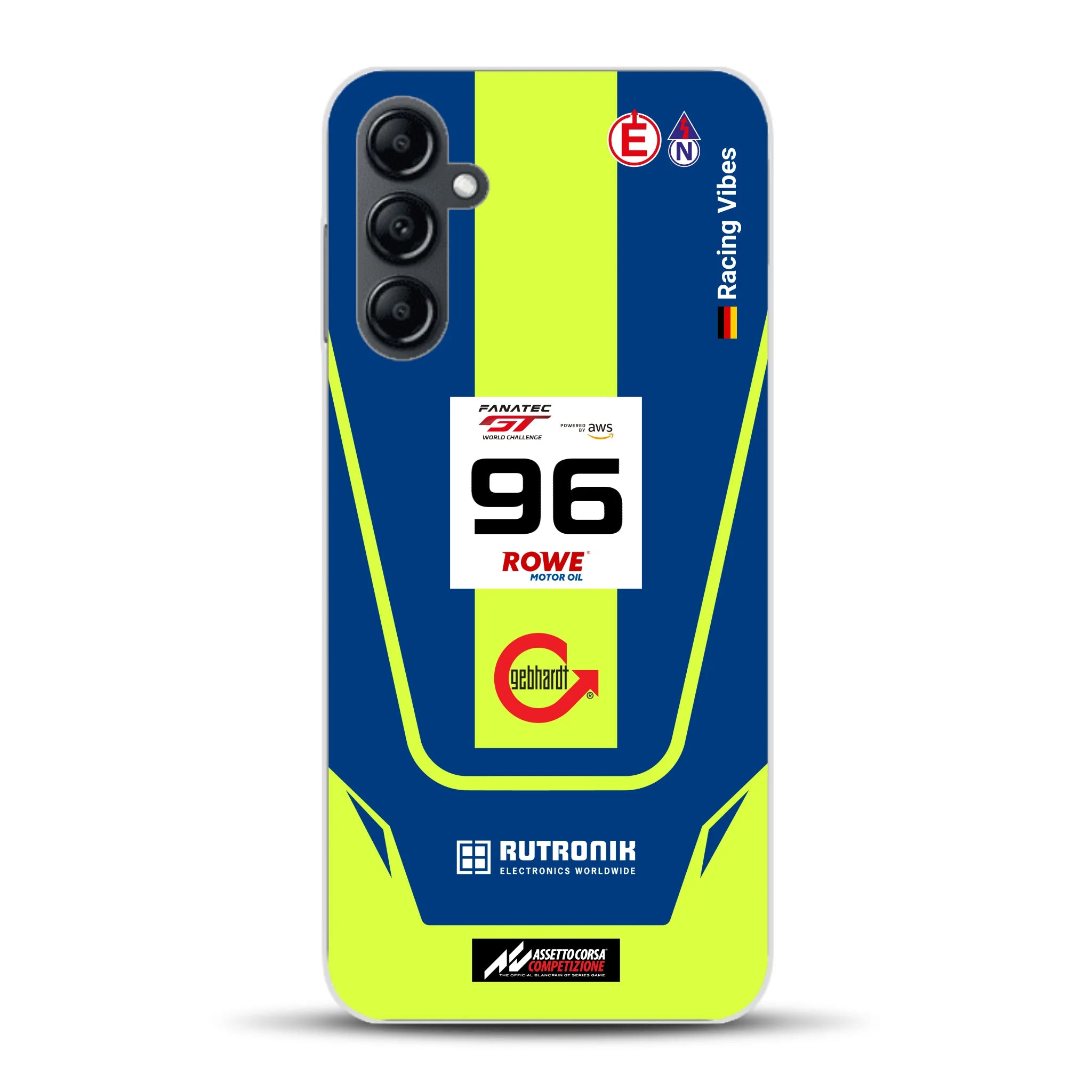 Porsche 911 GT3 R GTWC #96 Livery - Housse de téléphone portable personnalisée pour Samsung